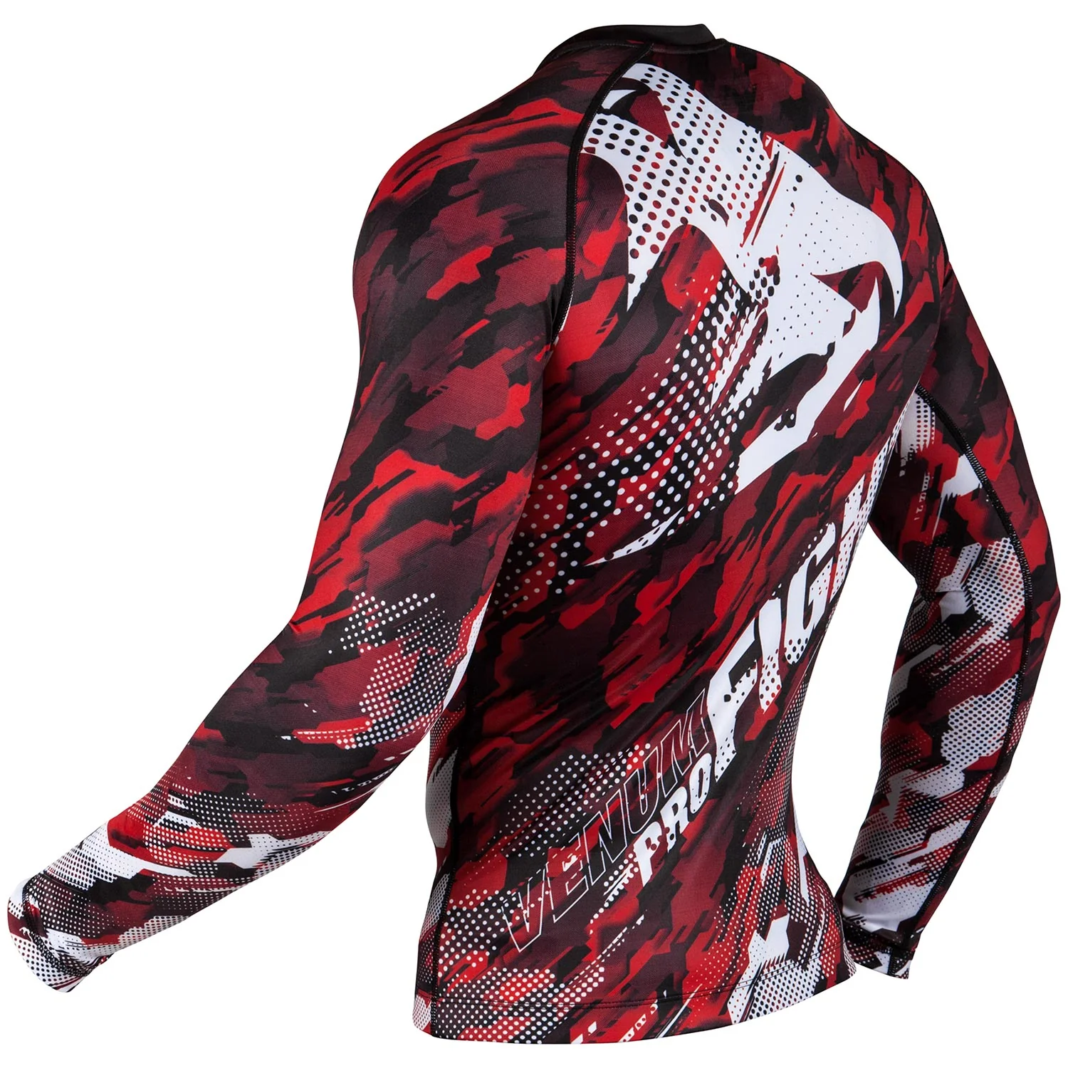 Venum Tecmo Rashguard - Long Sleeves - Red - Image 4