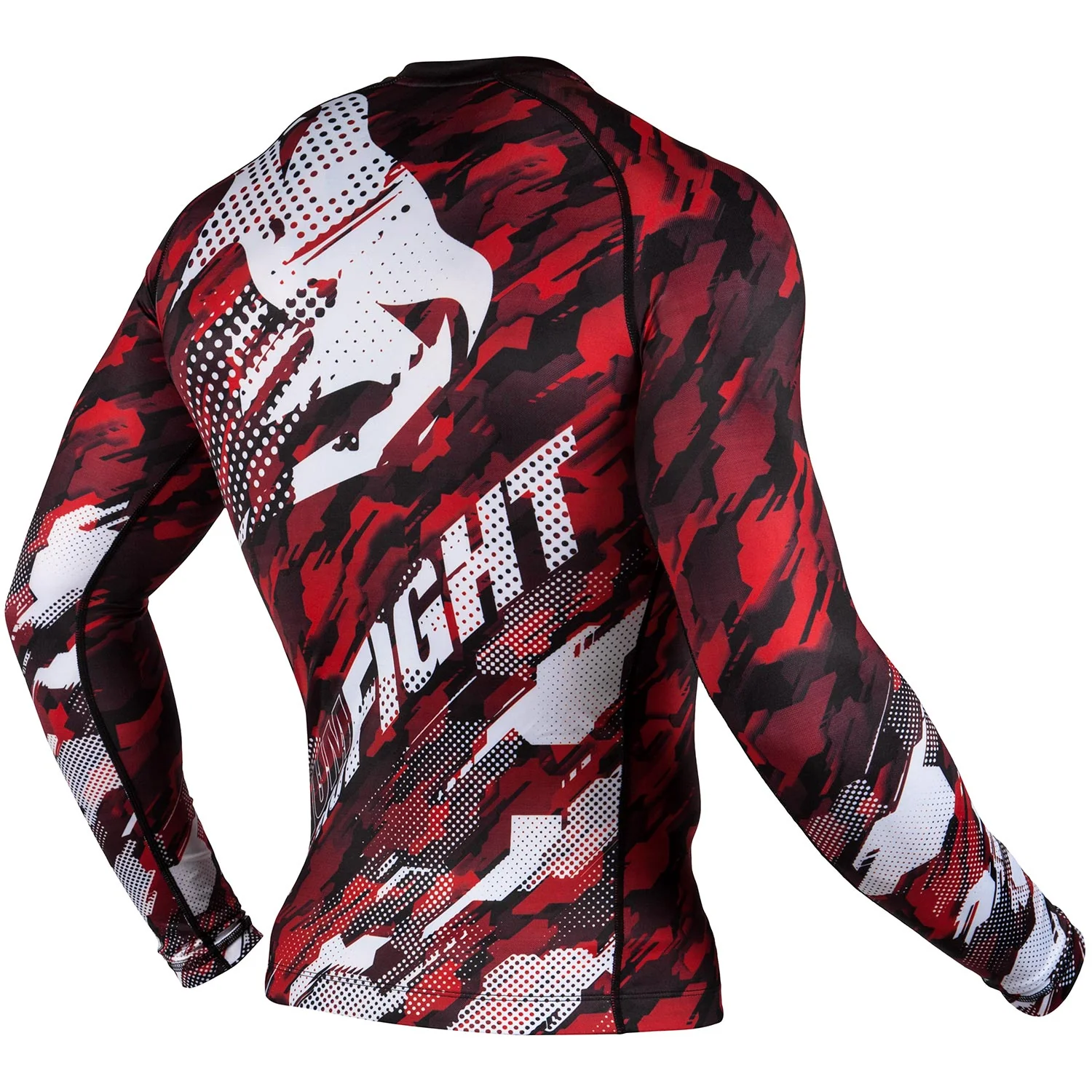 Venum Tecmo Rashguard - Long Sleeves - Red - Image 5