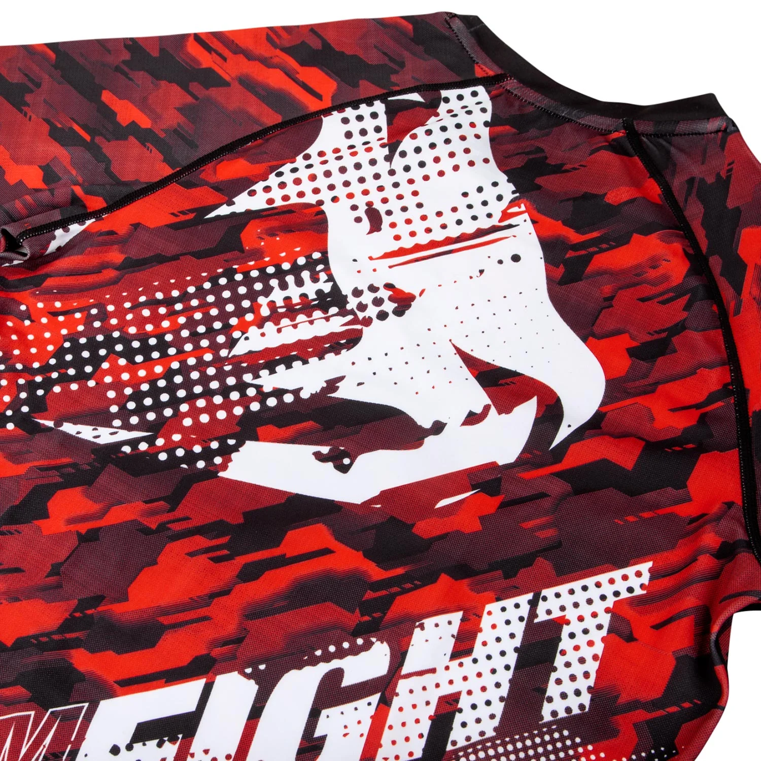 Venum Tecmo Rashguard - Long Sleeves - Red - Image 8