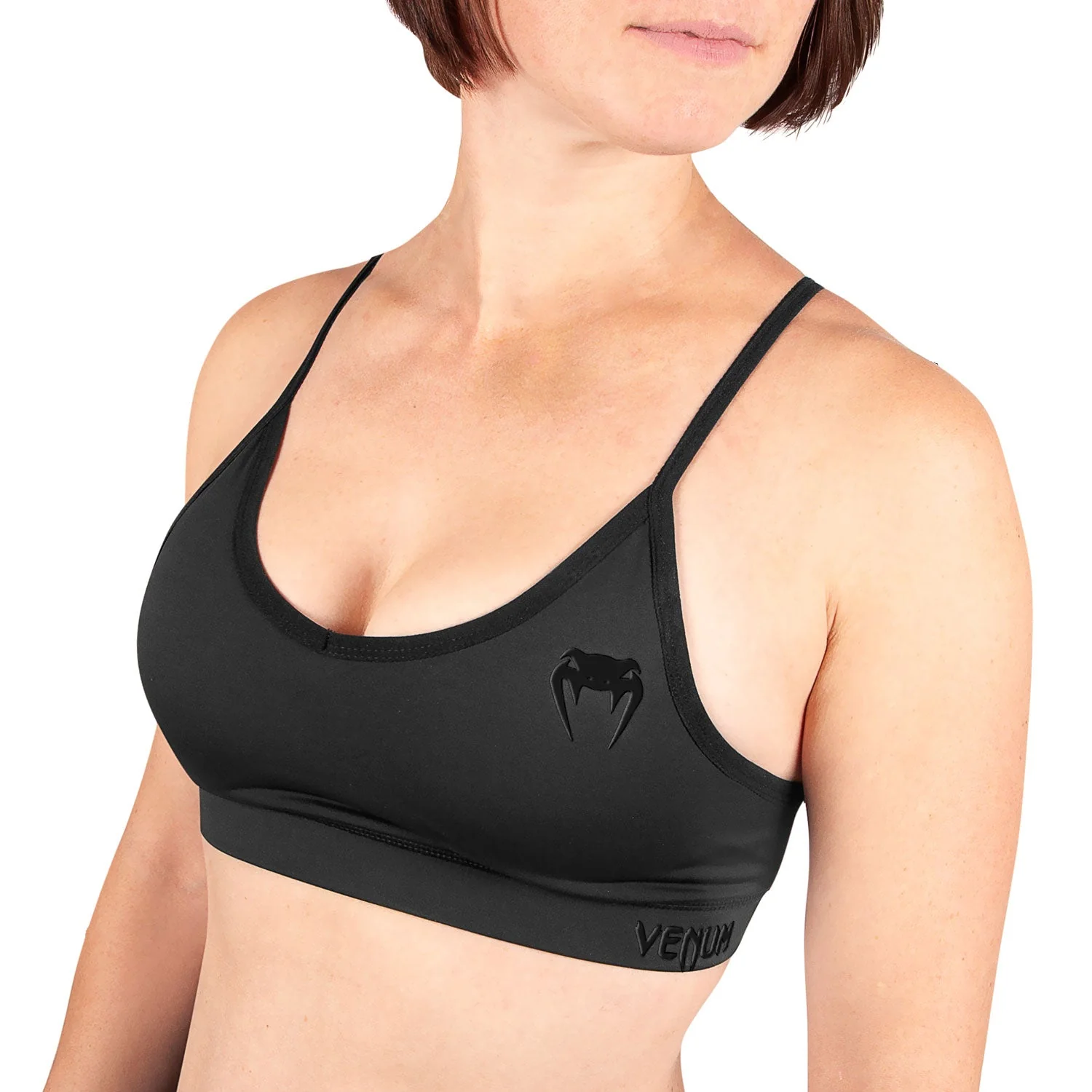 Venum Tecmo Sport Bra - For Women - Black/Black - Image 3