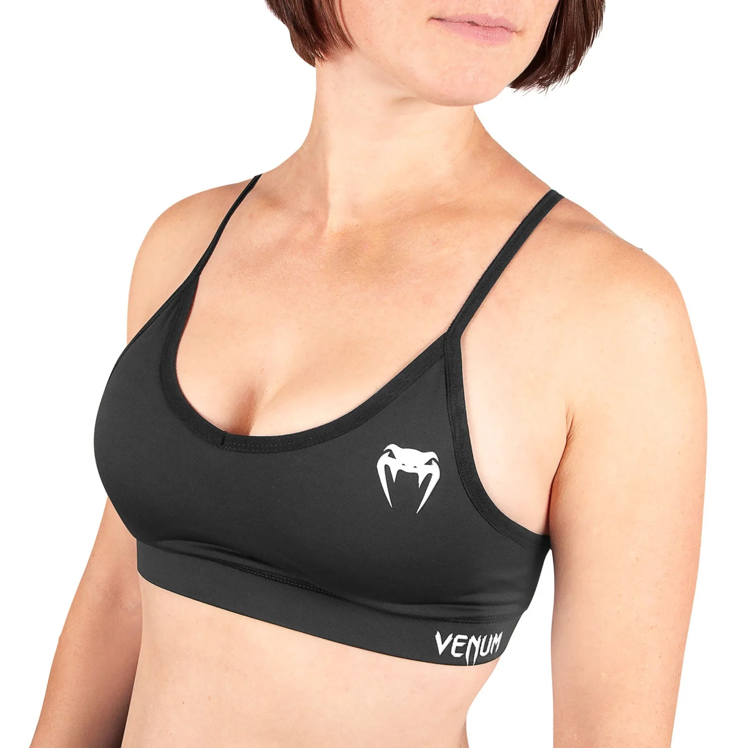 Venum Tecmo Sport Bra - For Women - Black/White - Image 3