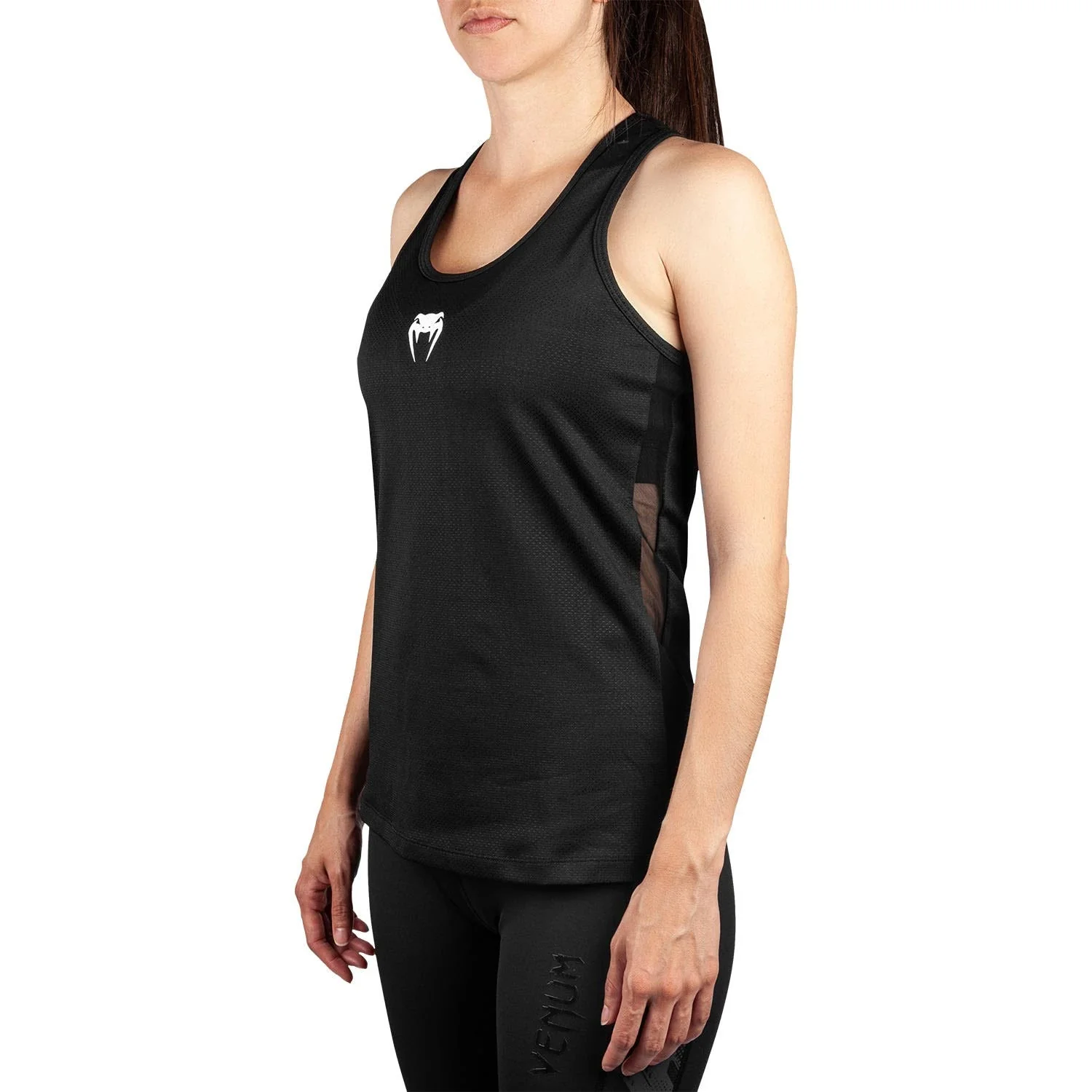 Venum Tecmo Tank Top - For Women - Black/White - Image 2