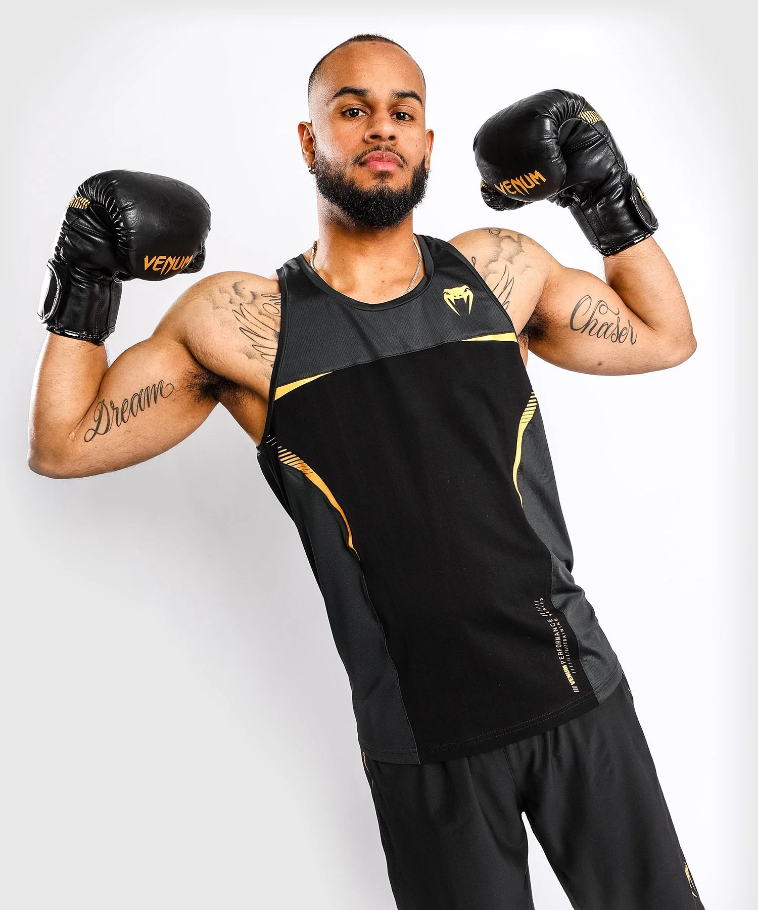 Venum Tempest 2.0 Tank Top – Black/Gold - Image 2