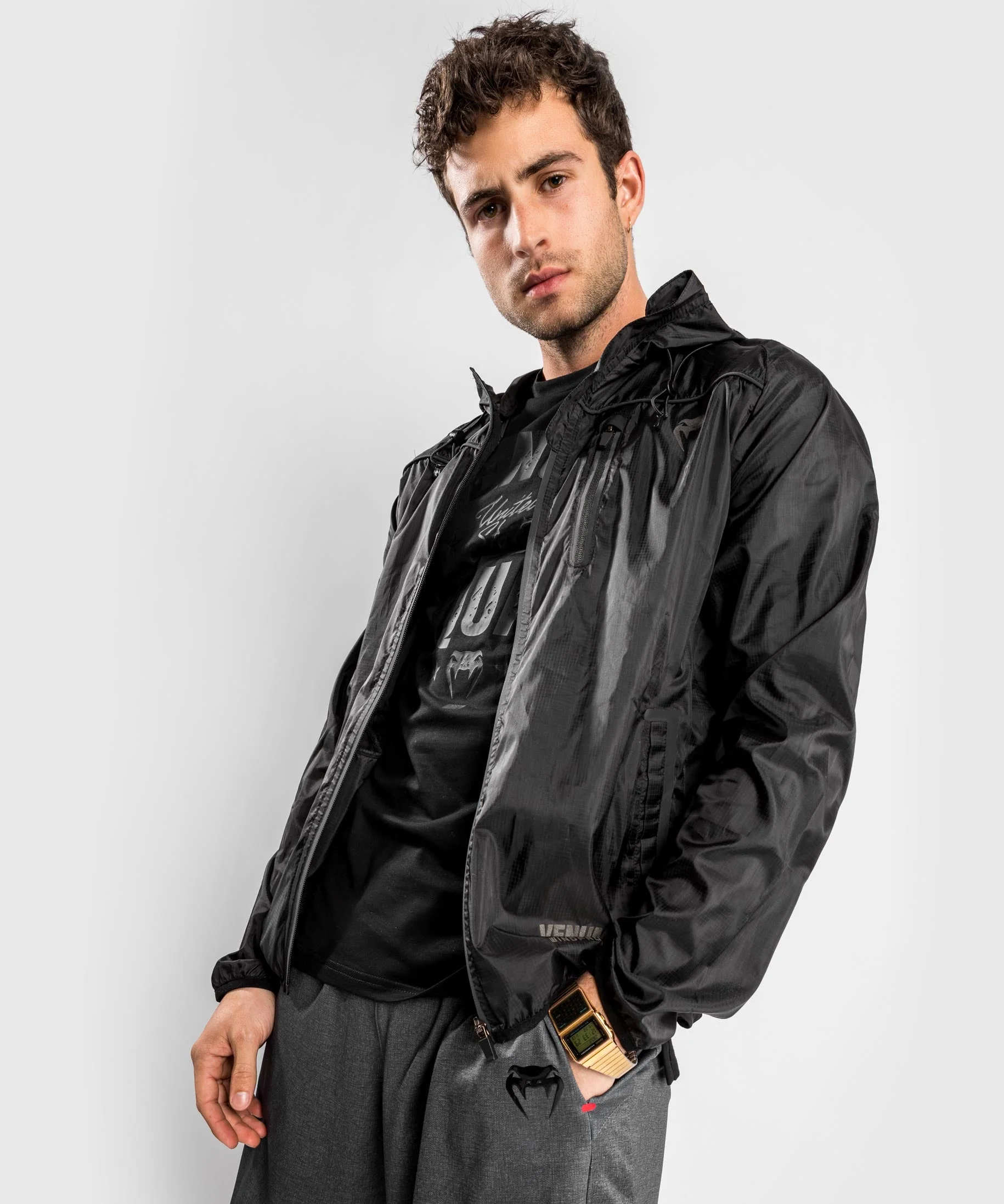 Venum Tempest 2.0 Windproof Jacket – Black - Image 3