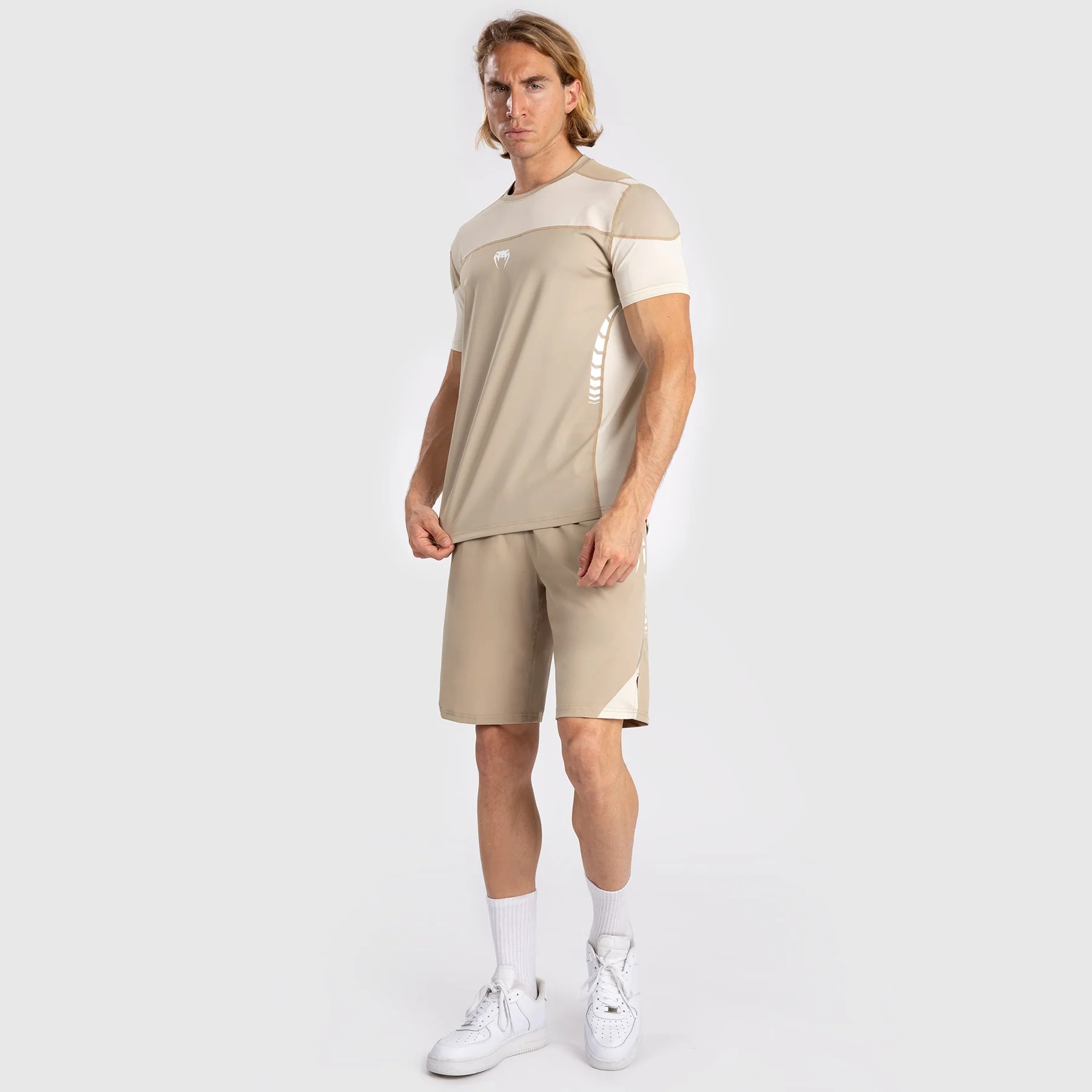Venum Tempest Men's Dry-Tech T-Shirt - Beige/Sand - Image 2