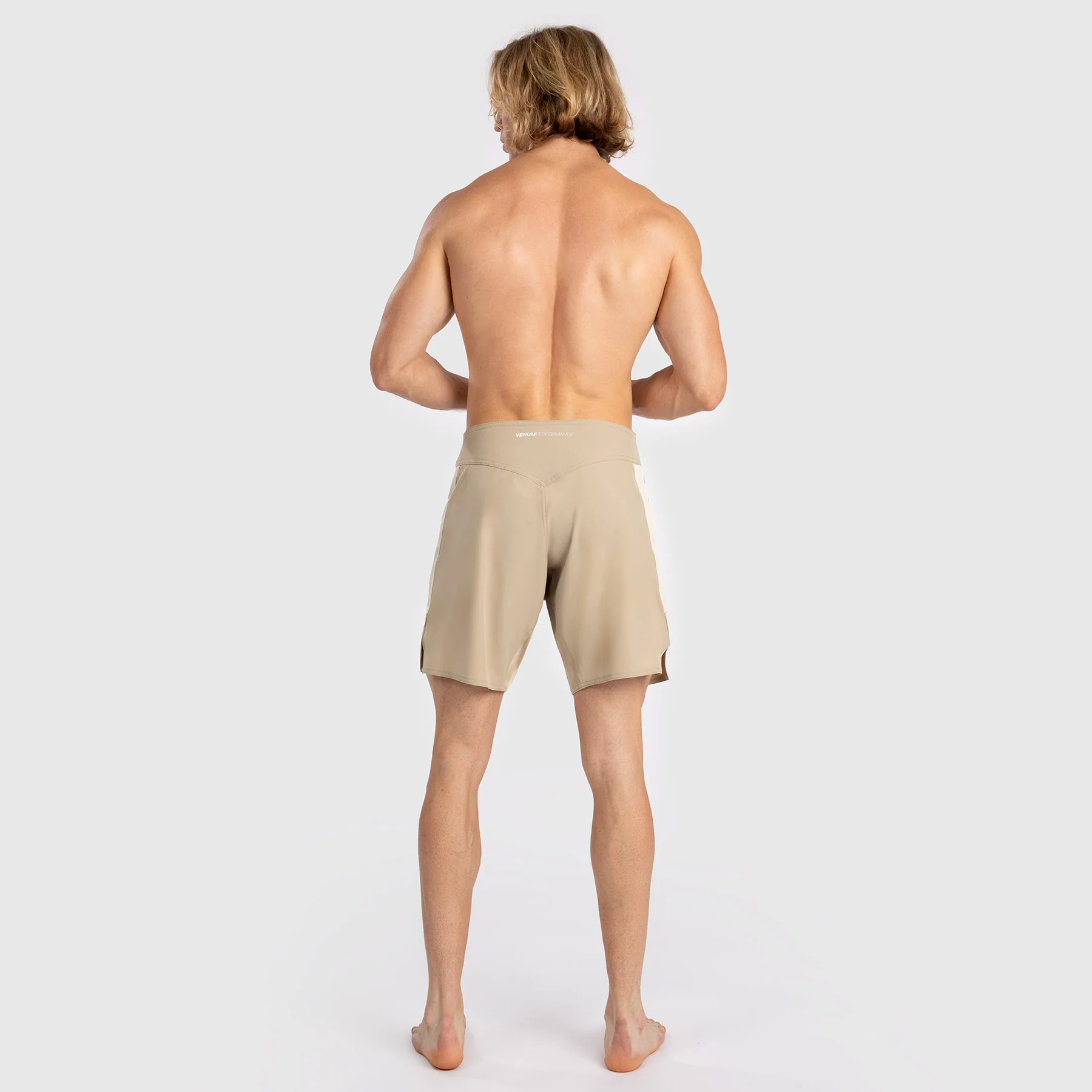 Venum Tempest Men's Fight Shorts - Beige/Sand - Image 3