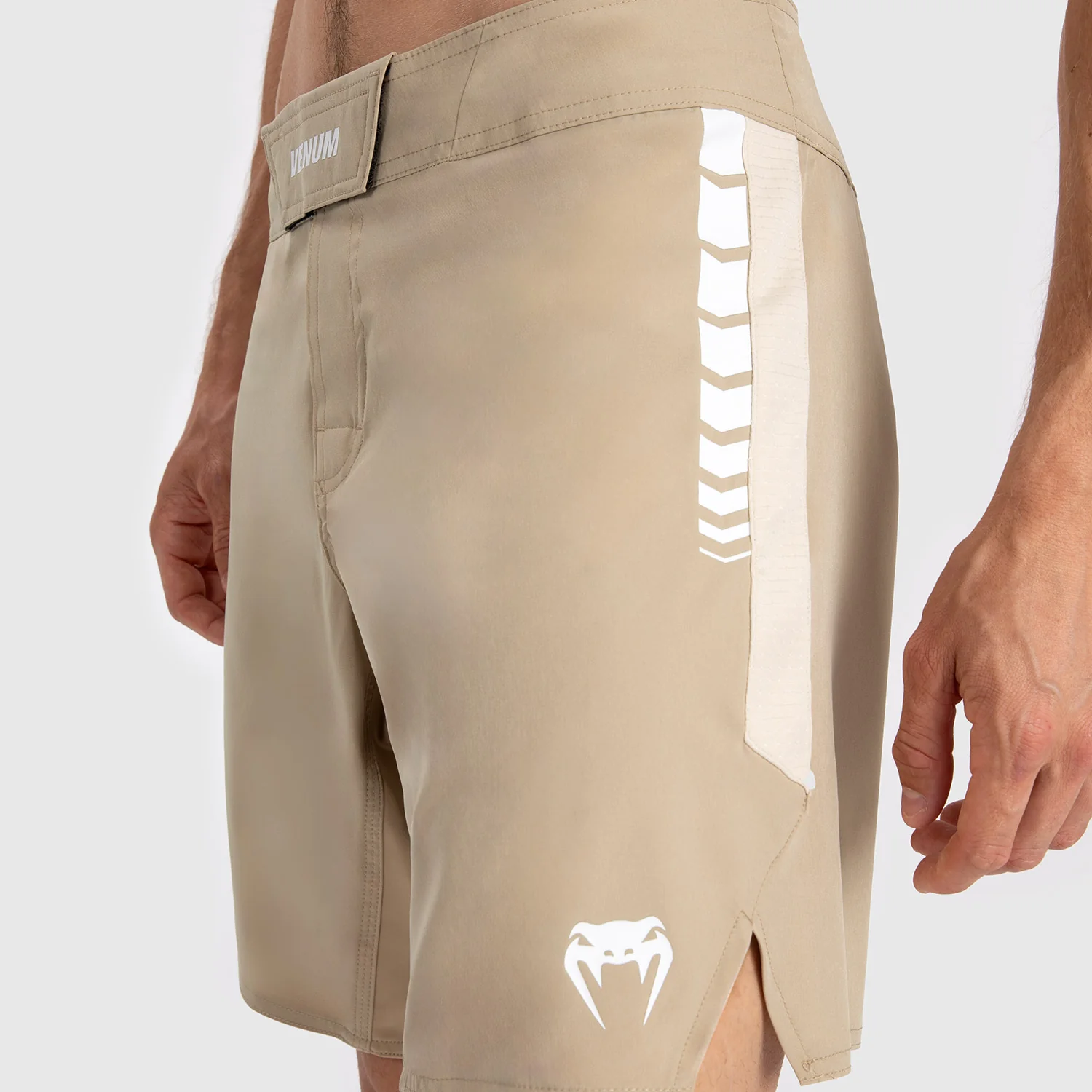 Venum Tempest Men's Fight Shorts - Beige/Sand - Image 4