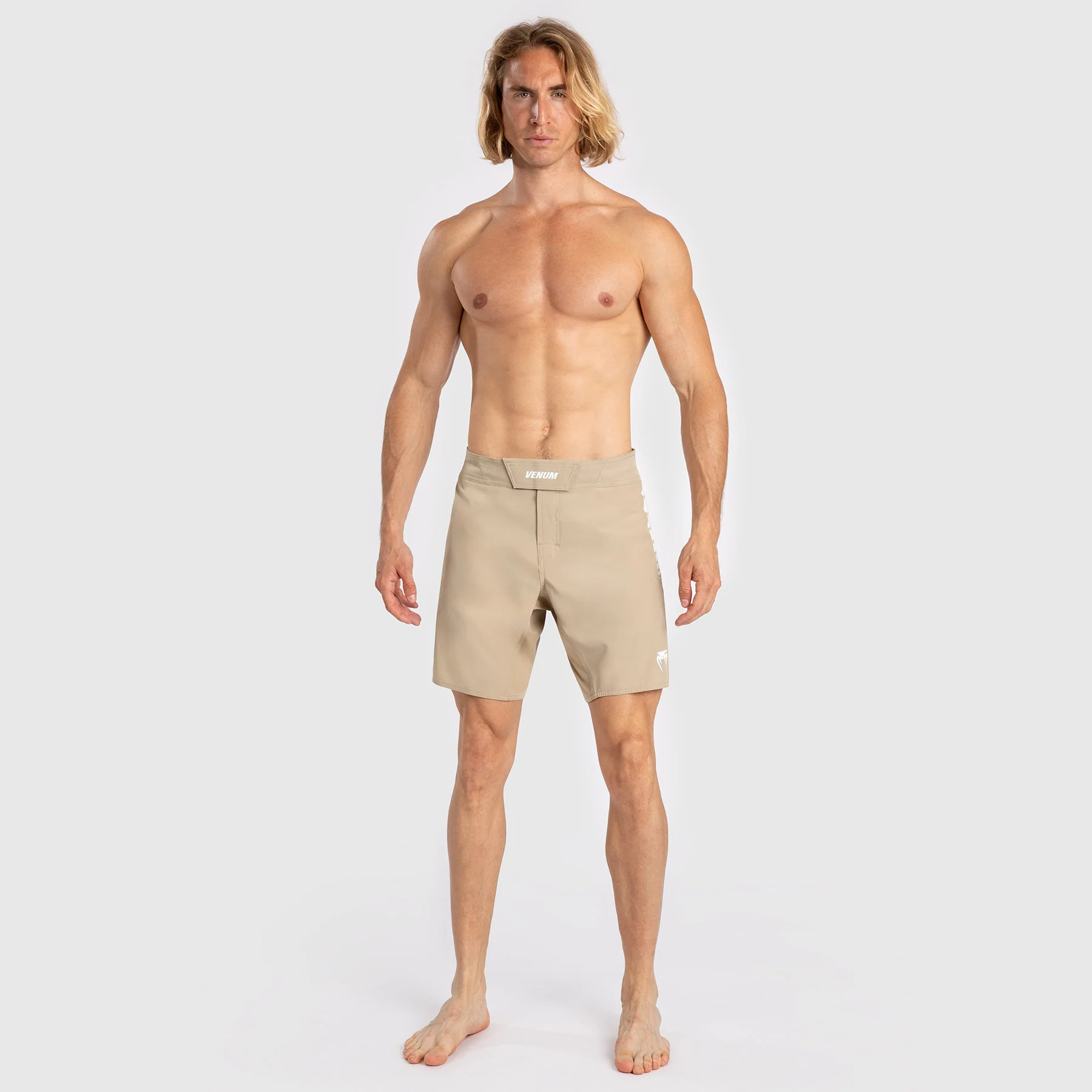 Venum Tempest Men's Fight Shorts - Beige/Sand - Image 7
