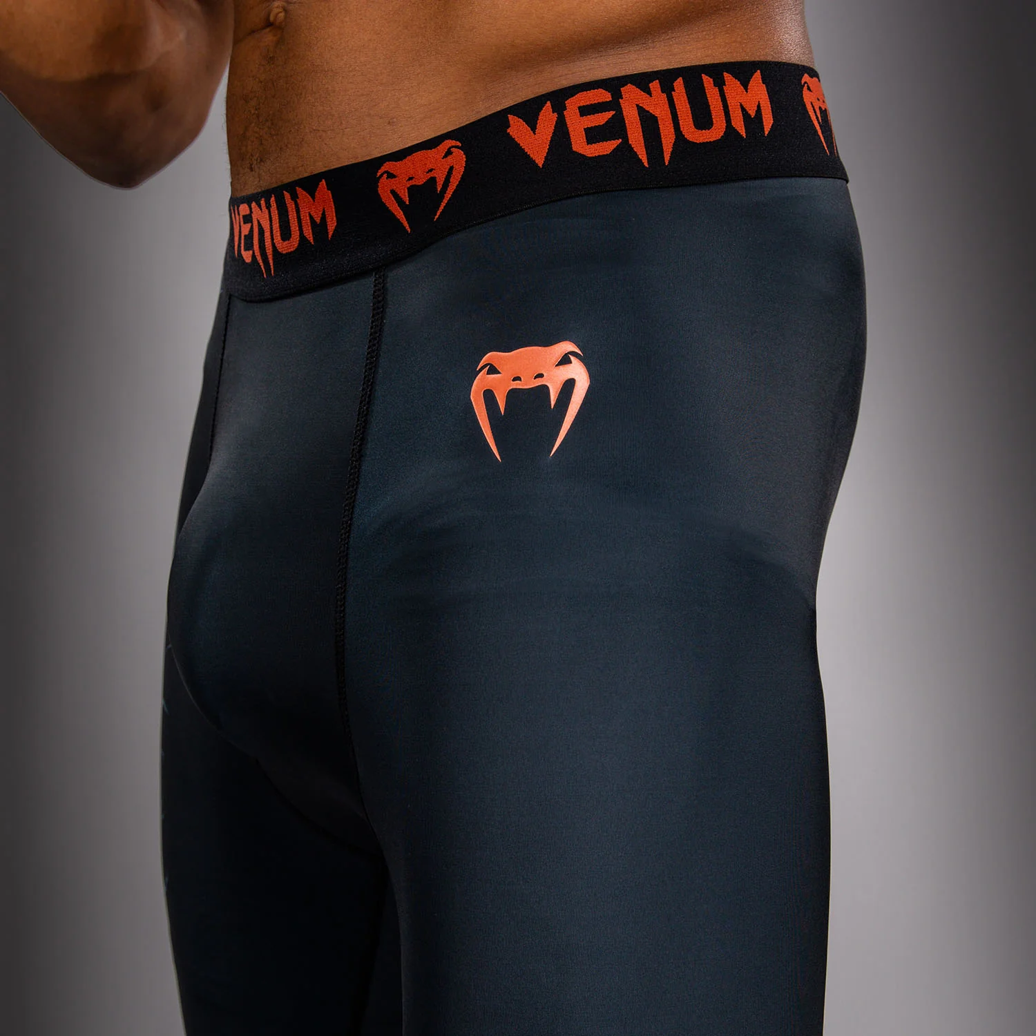 Venum Thunder Dragon Spats - Black/Grey/Copper - Image 6