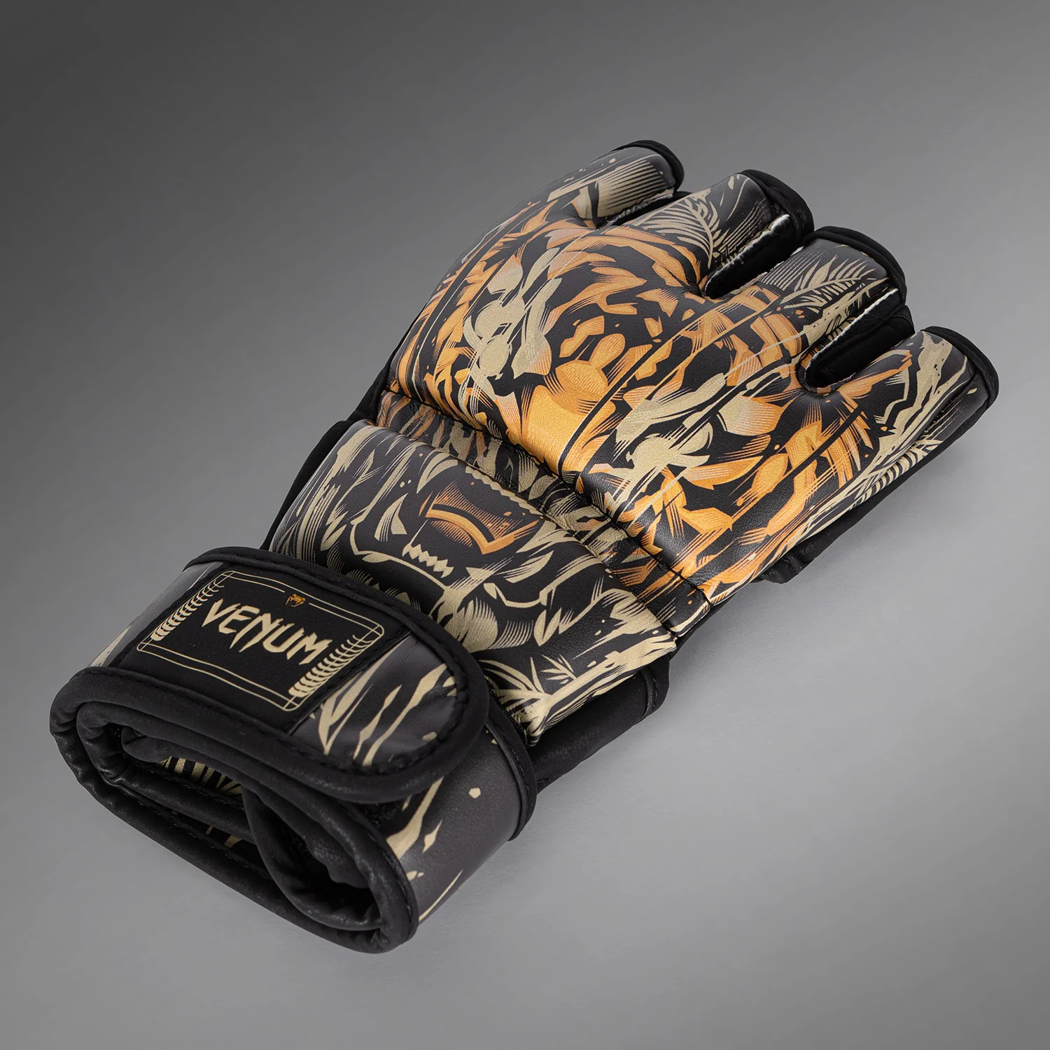 Venum Tiger MMA Gloves - Black/Neon Orange - Image 5