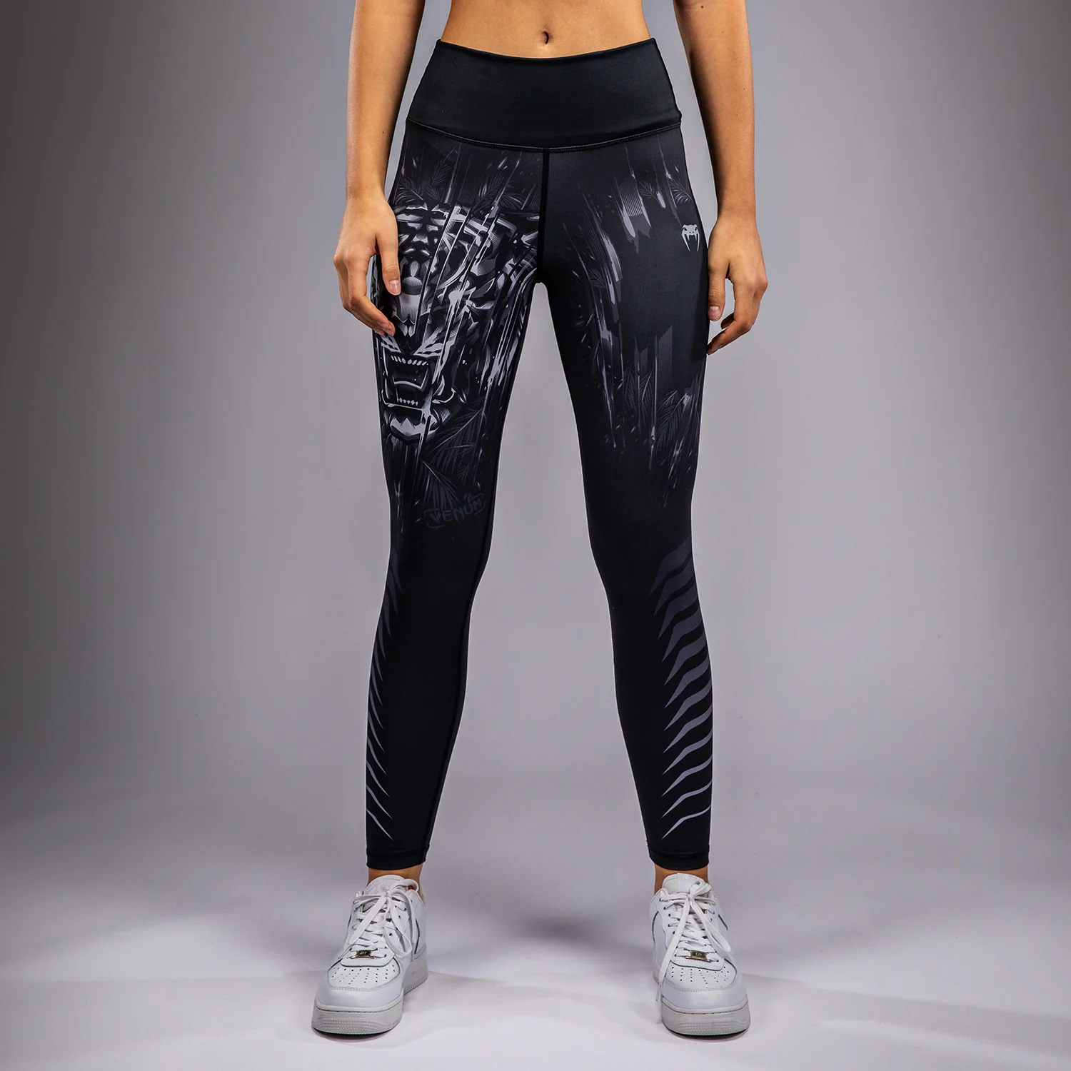 Venum Tiger Women's Leggings - Black/Silver