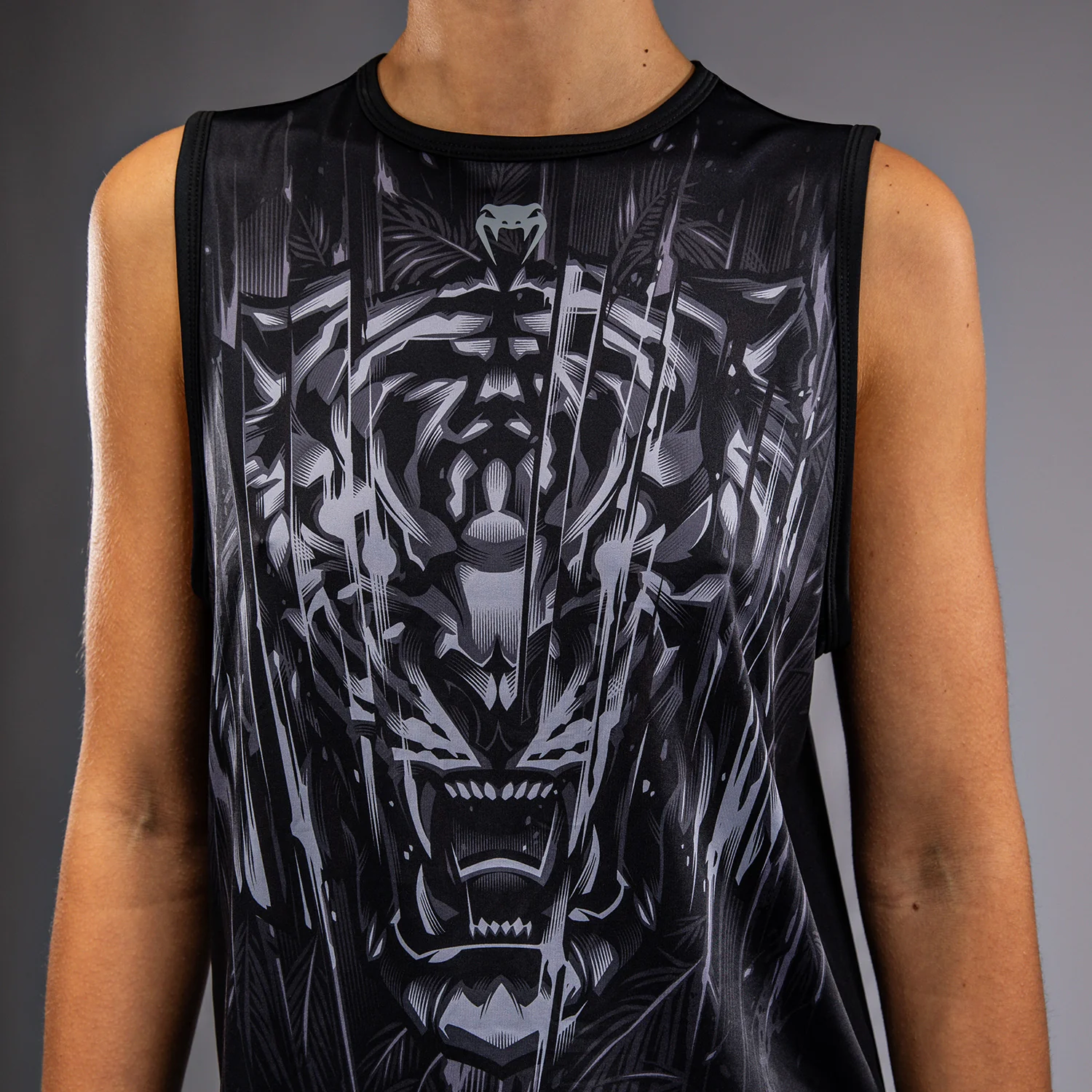Venum Tiger Women's Tank Top - Black/Silver - Image 5
