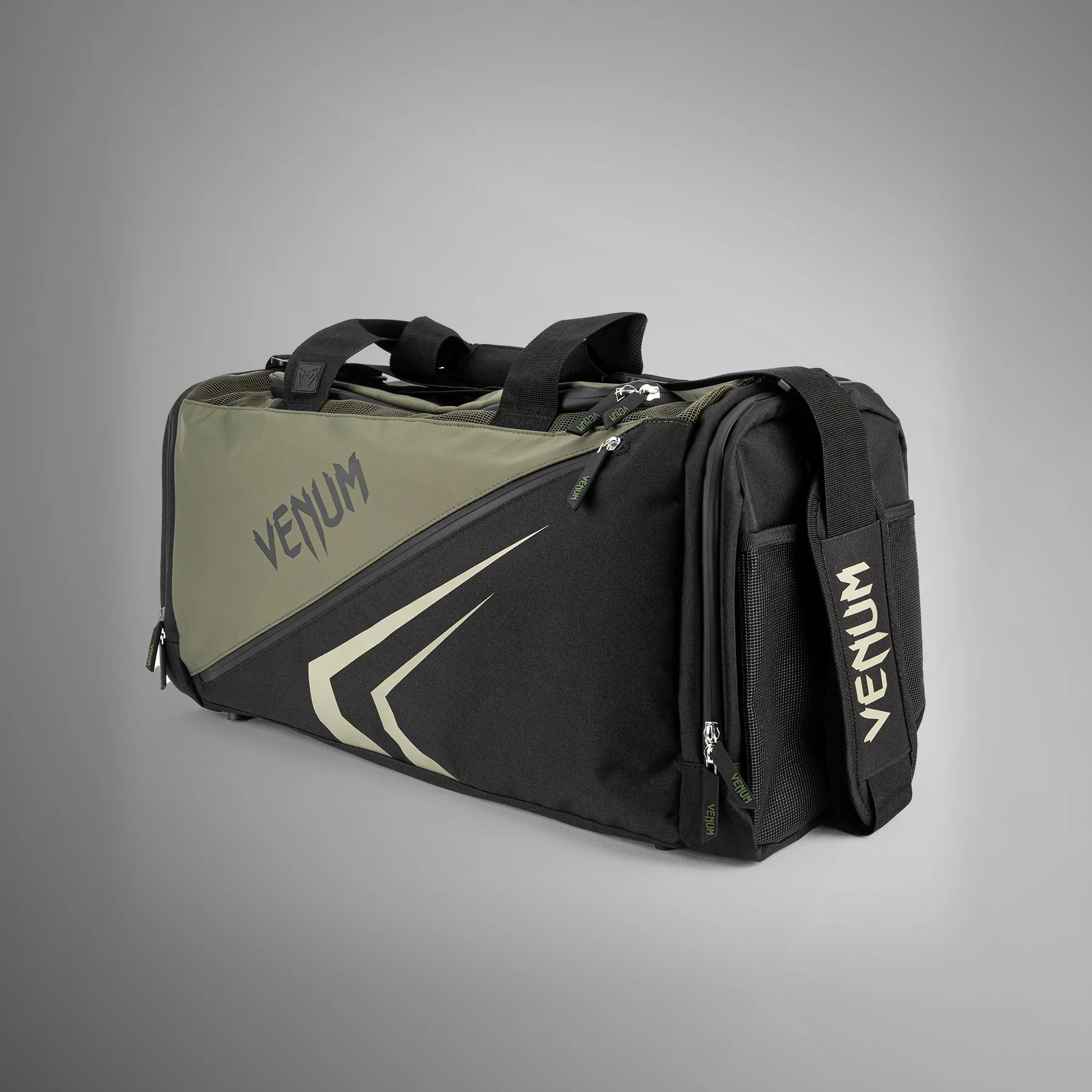 Venum Trainer Lite Evo Sports Bags (48L) - Khaki/Black - Image 2