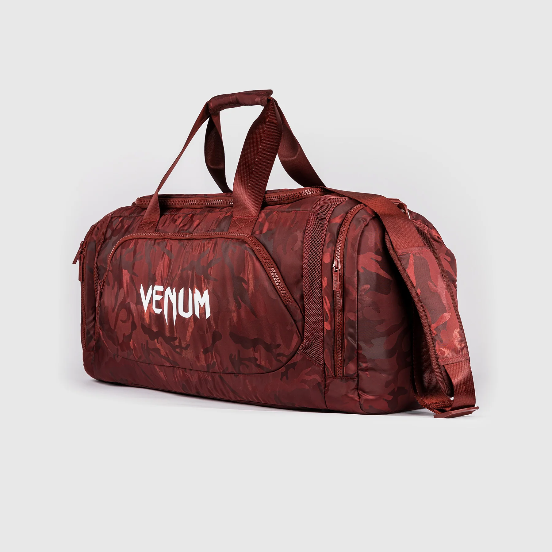 Venum Trainer Lite Sports Bag (48L) - Camo/Burgundy - Image 3