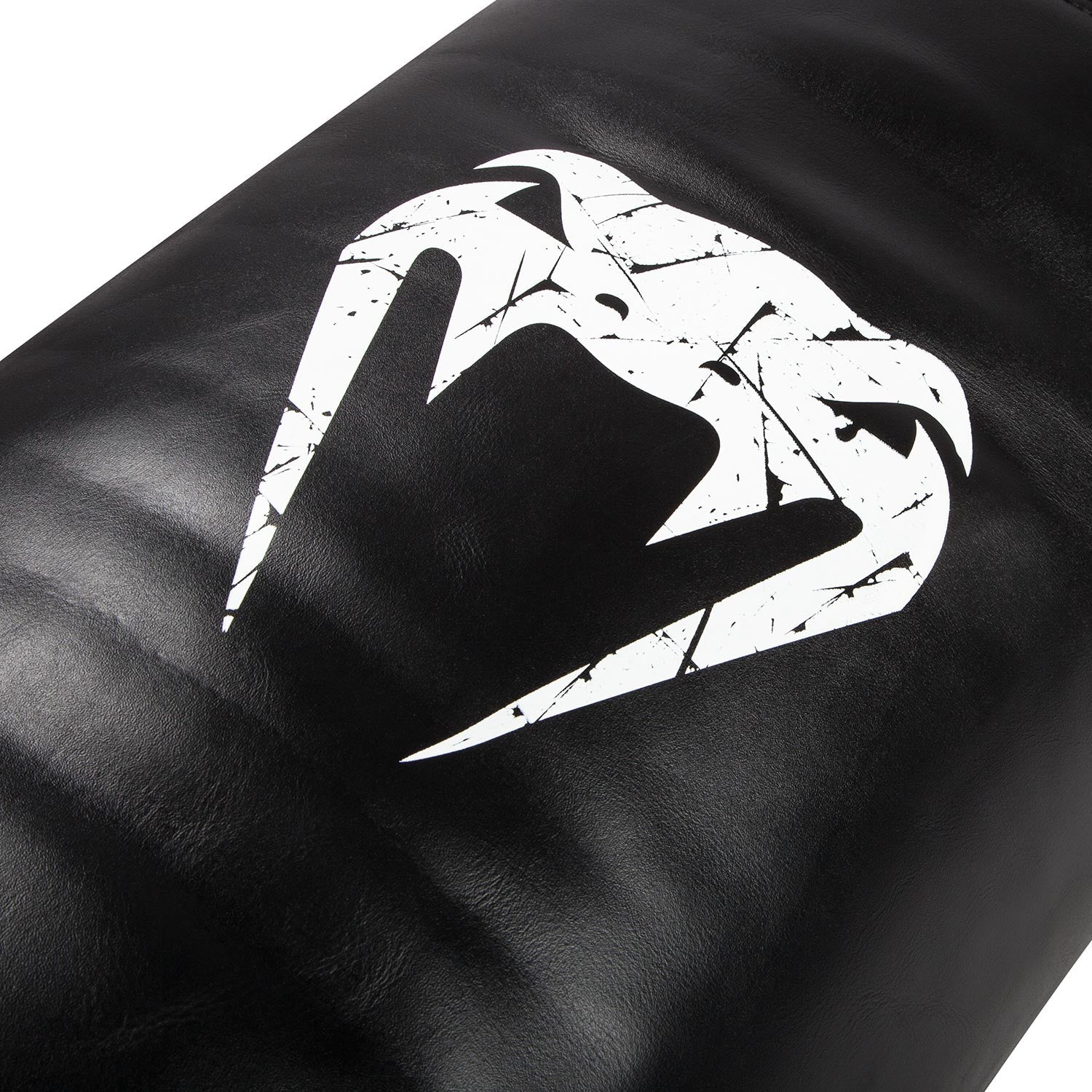 Venum Training Bag Leather - Black/White-Unfilled - Image 3