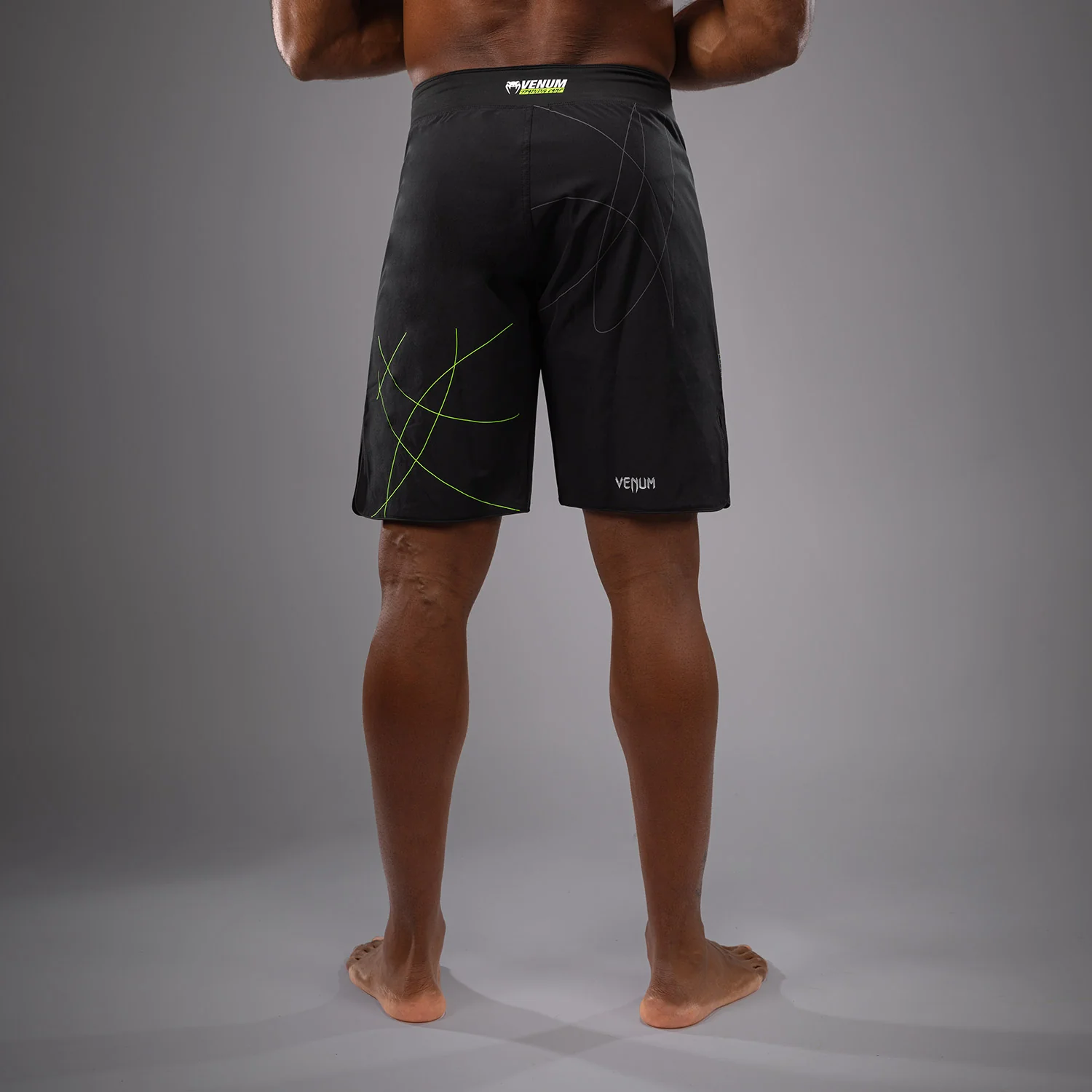Venum Training Camp 4.0 Fight Short - Black/Neon Green - Image 4