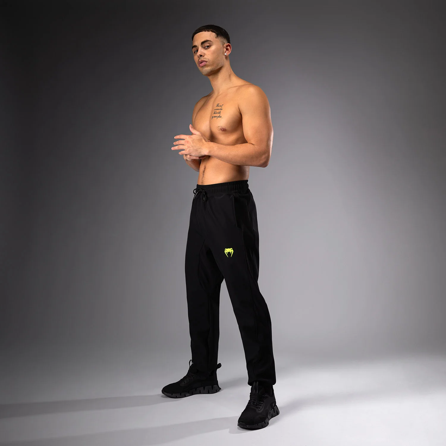 Venum Training Camp 4.0 Joggers - Black/Neon Green - Image 3