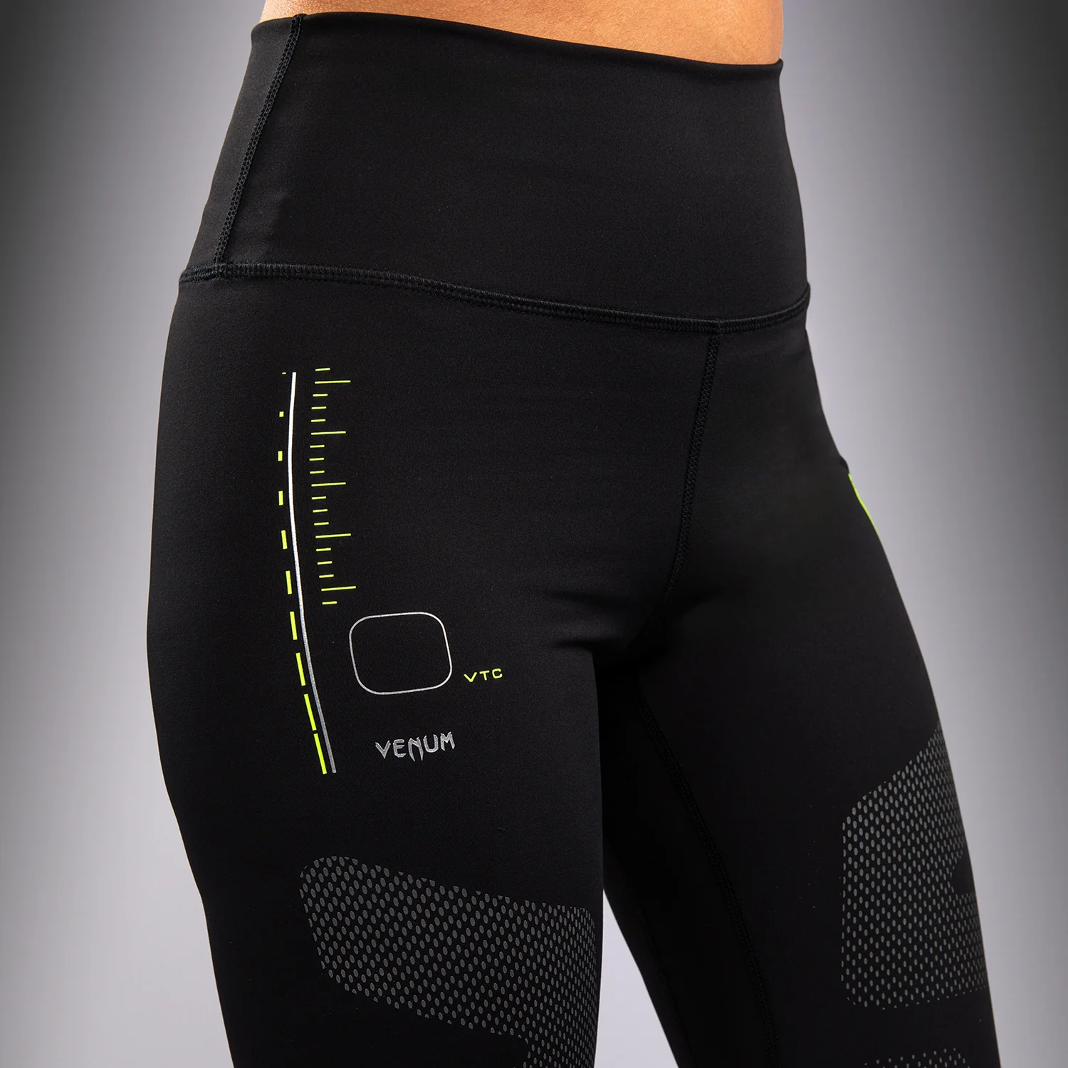 Venum Training Camp 4.0 Legging - Black/Neon Green - Image 6