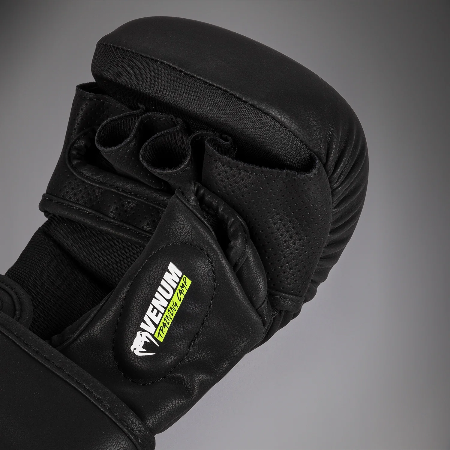 Venum Training Camp 4.0 Sparring Gloves - Black/Neo Green - Image 4