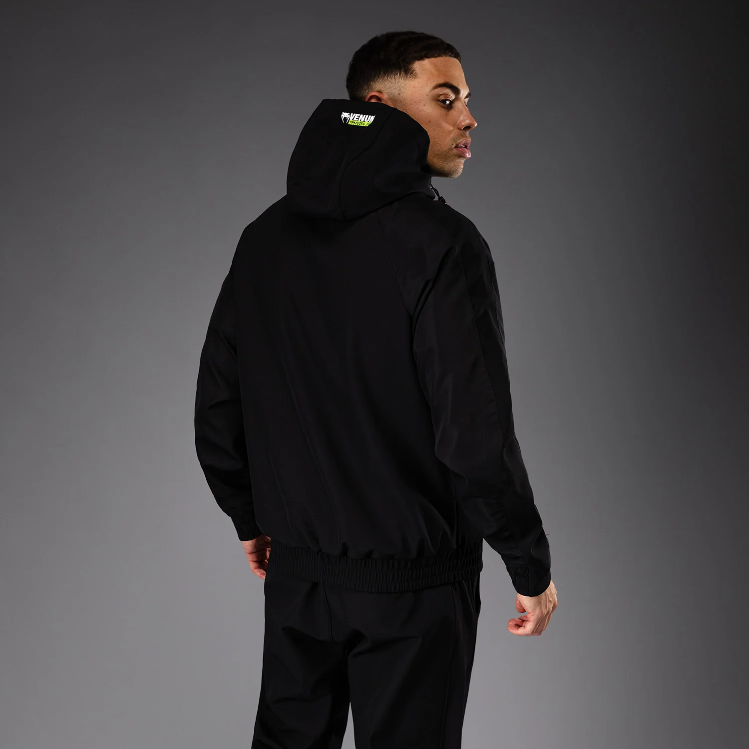 Venum Training Camp 4.0 Track Jacket - Black/Neon Green - Image 5