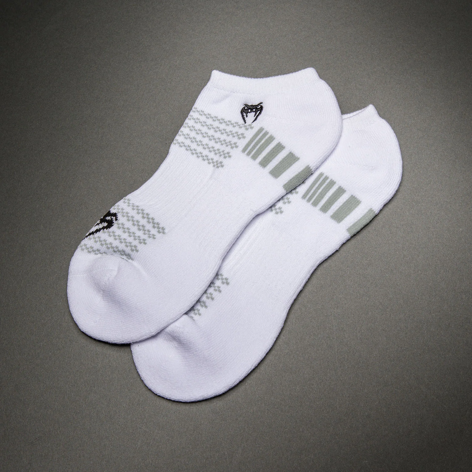 Venum Vector No-Show Socks 3 Pack - White/Grey - Image 5
