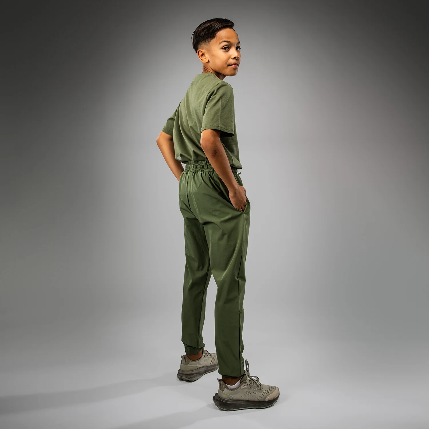 Venum Vectra Kids Joggers - Army Green/Orange - Image 5