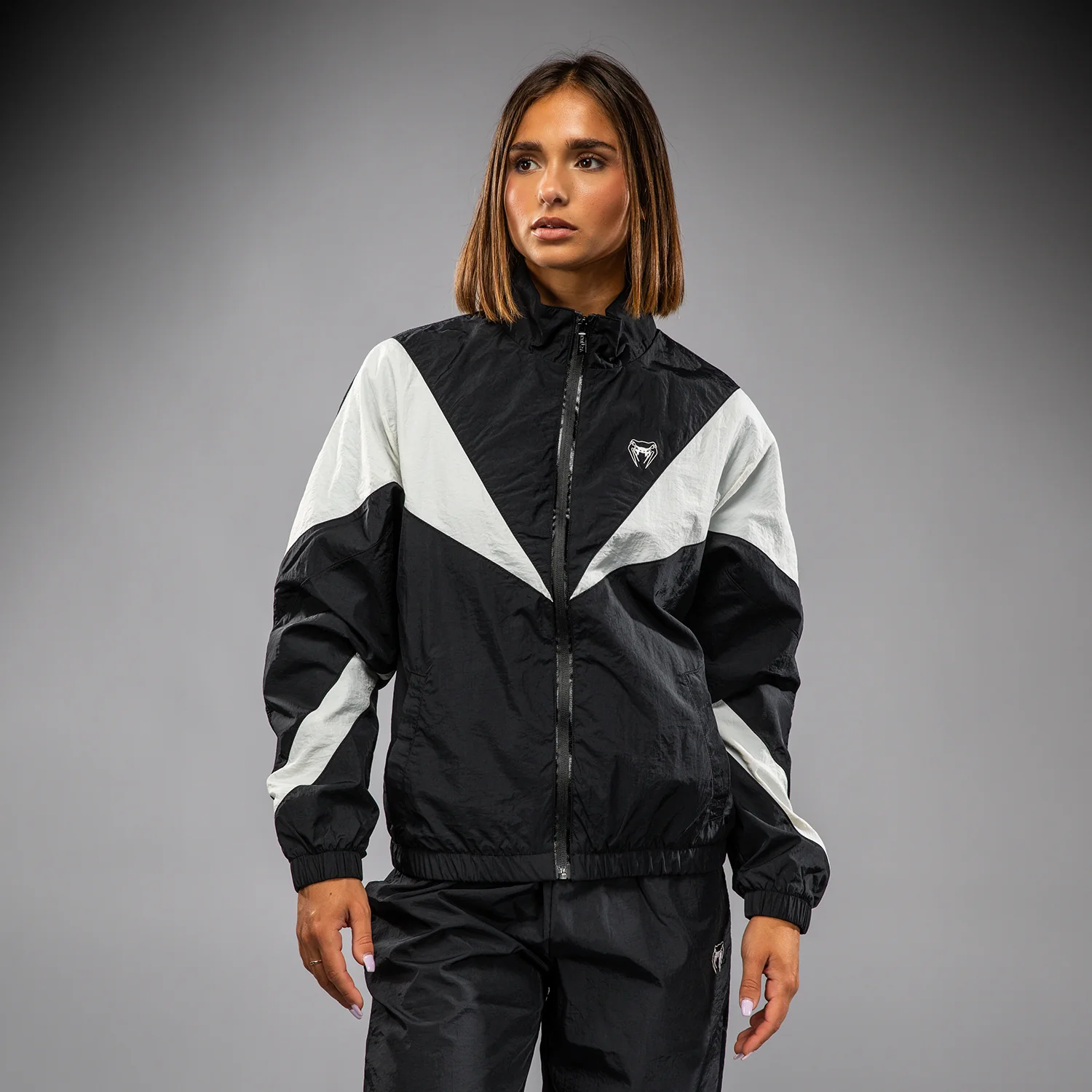 Venum Vectra Women’s Track Jacket - Black/White - Image 4