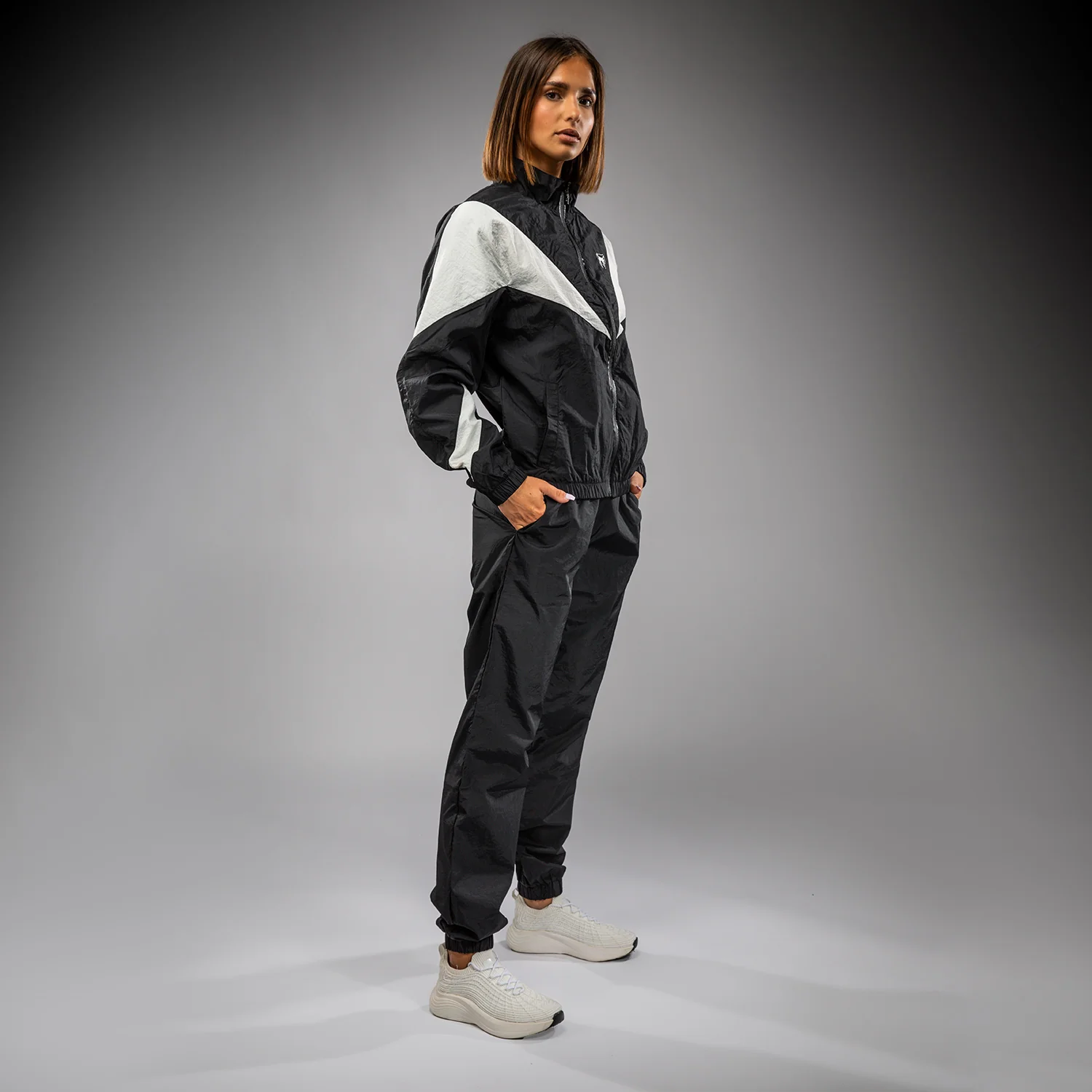 Venum Vectra Women’s Track Jacket - Black/White - Image 7