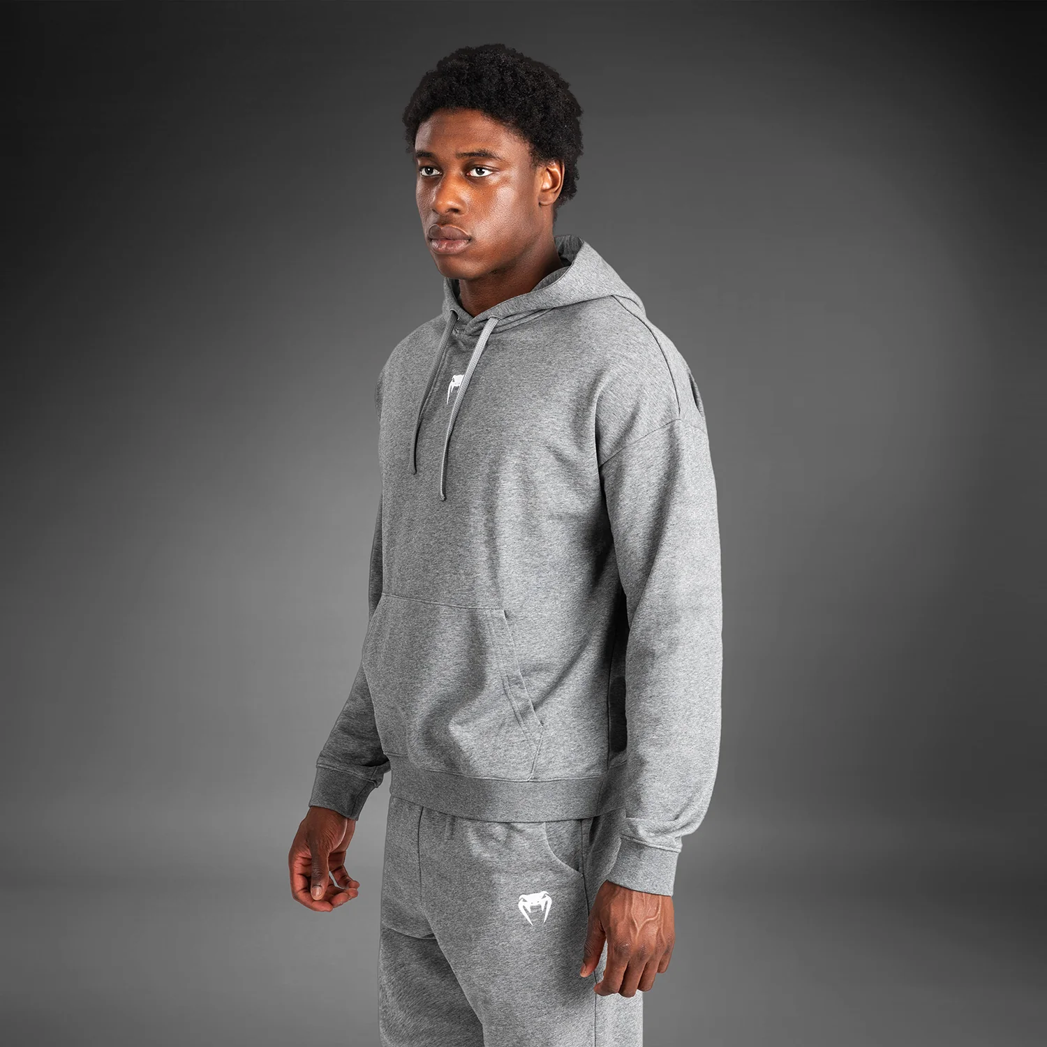 Venum Vortex XL Lite Men's Hoodie - Light Heather Grey - Image 4