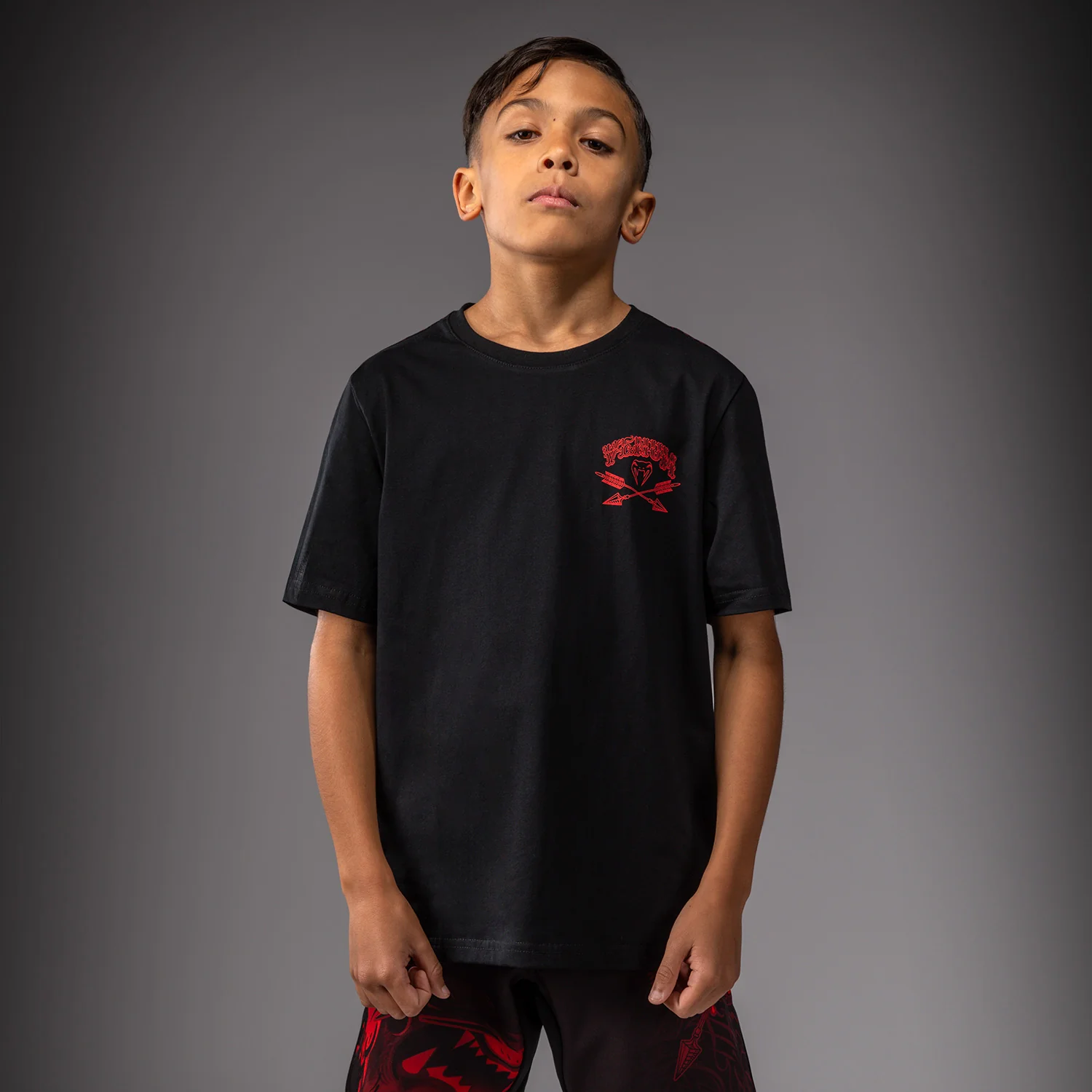 Venum Wolf Atak Kids T-Shirt - Black/Red