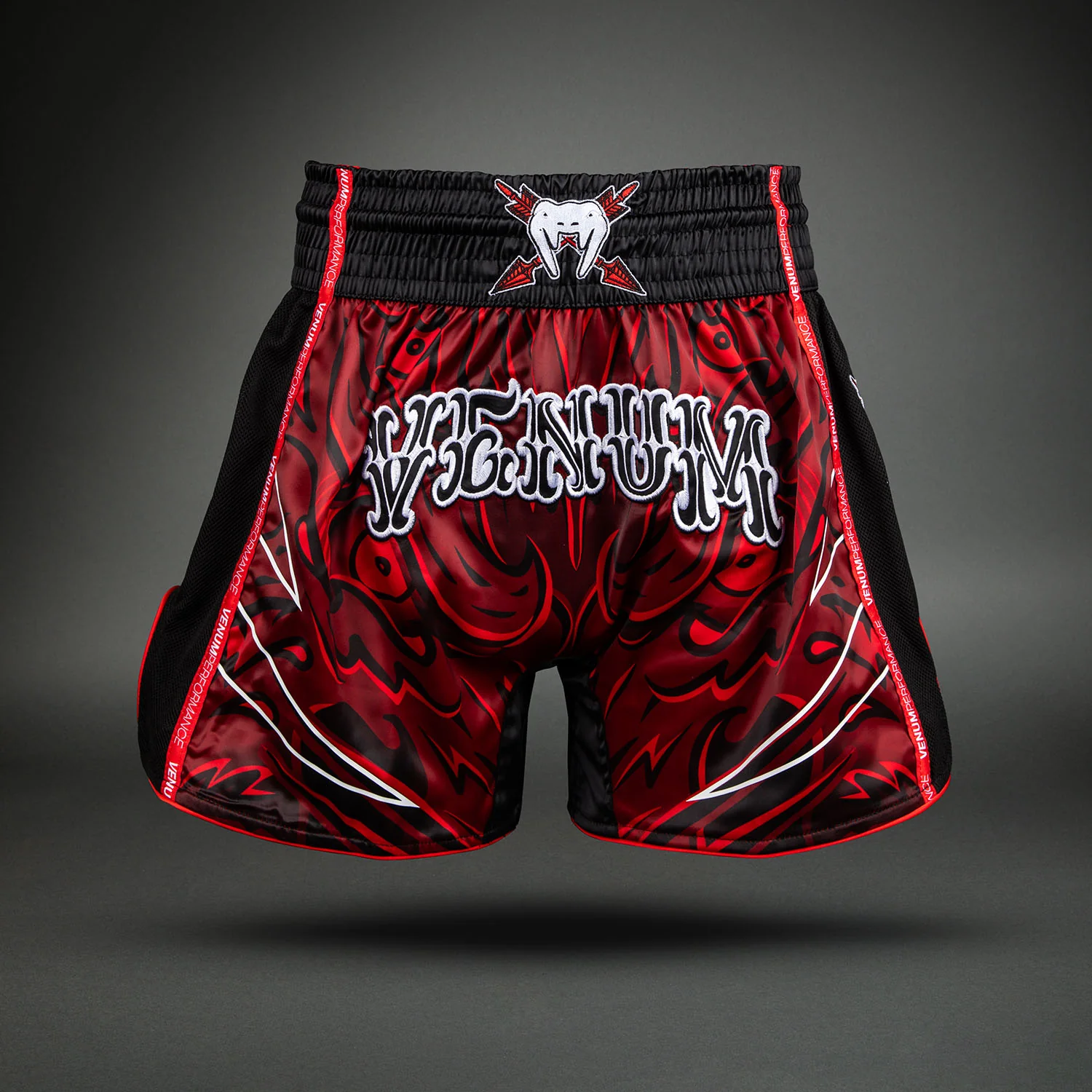 Venum Wolf Atak Muay Thai Shorts - Black/Red