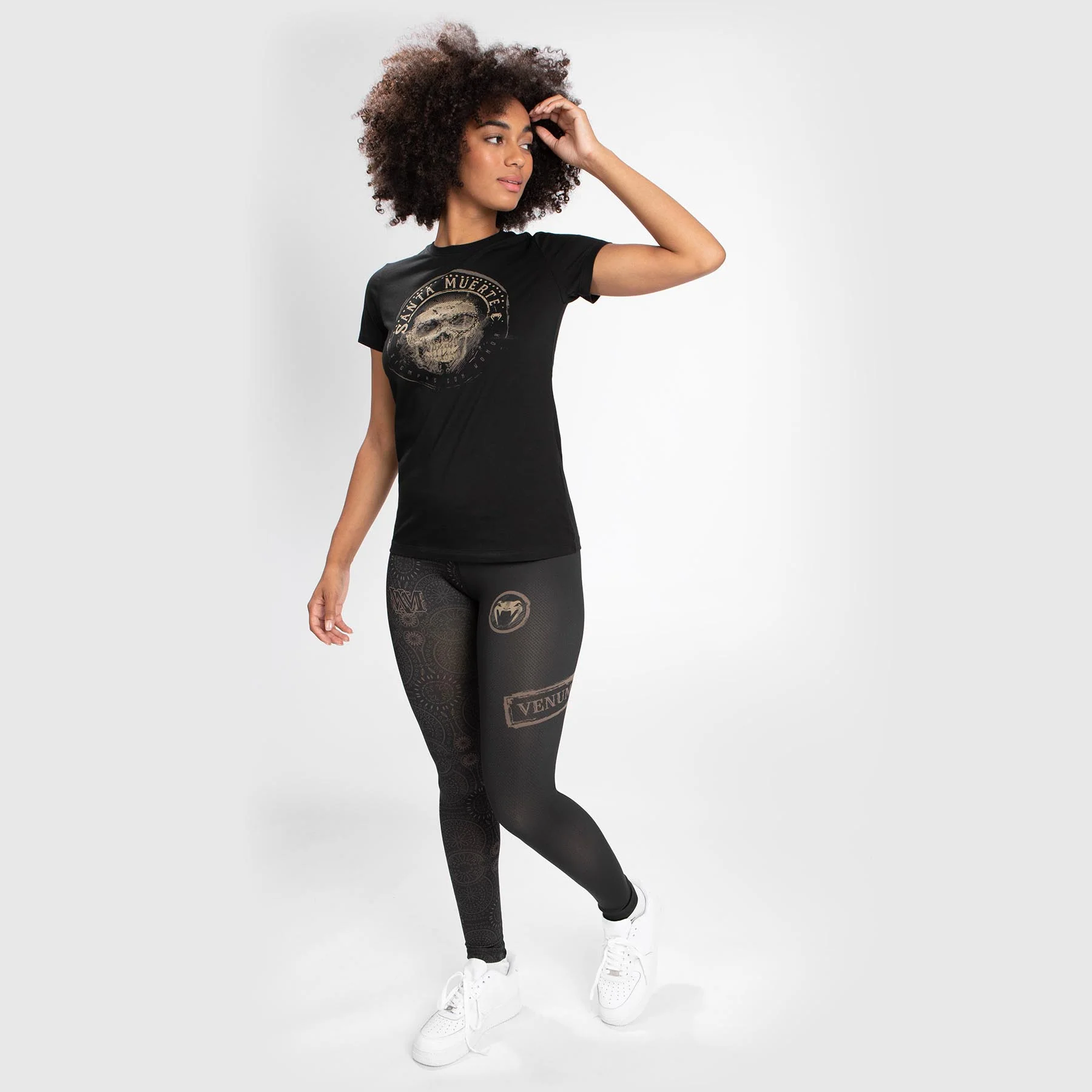 T-shirt Santa Muerte Dark Side Venum Woman - Black/Brown - Image 2