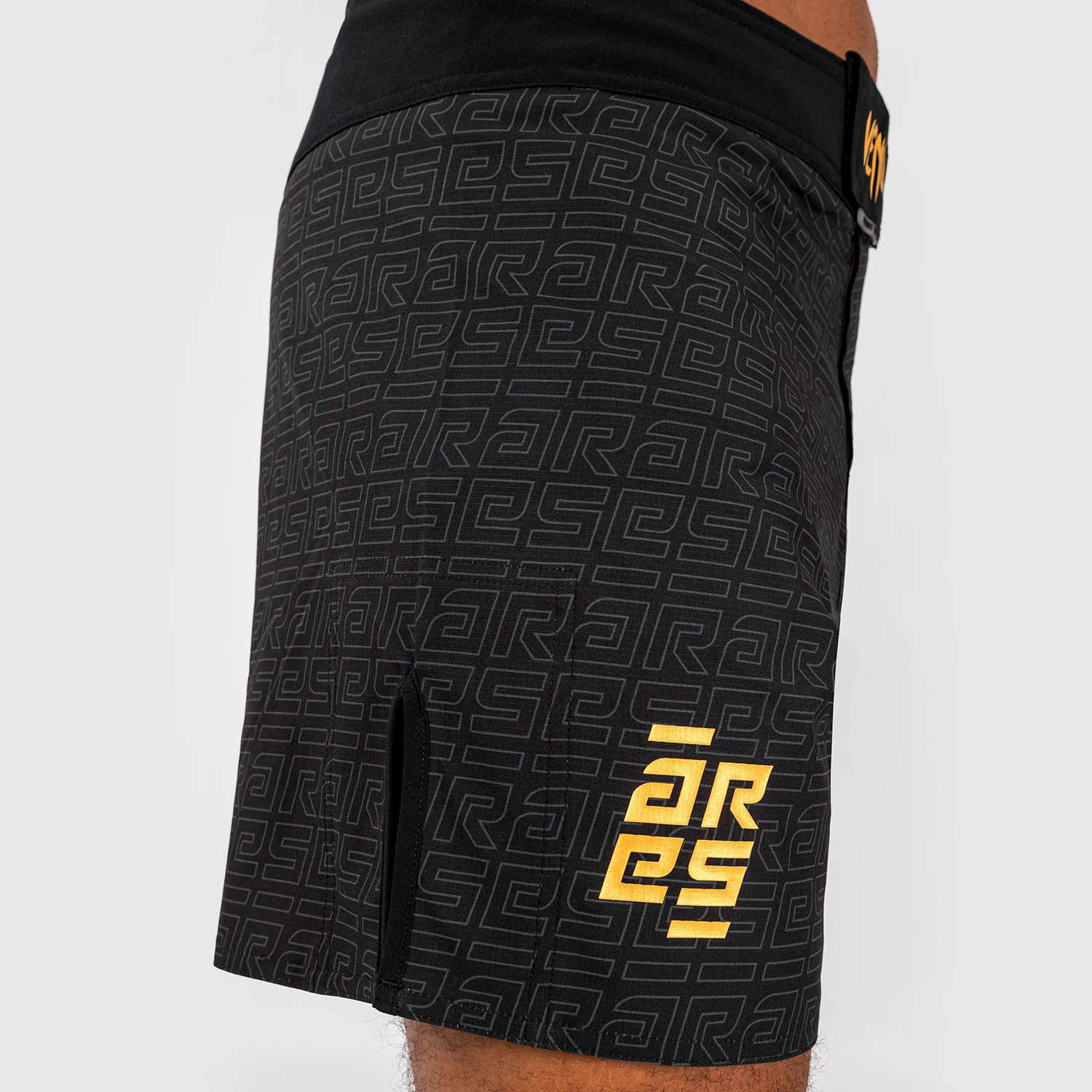 Venum x Ares Men’s Fight Shorts - Black/Gold - Image 10