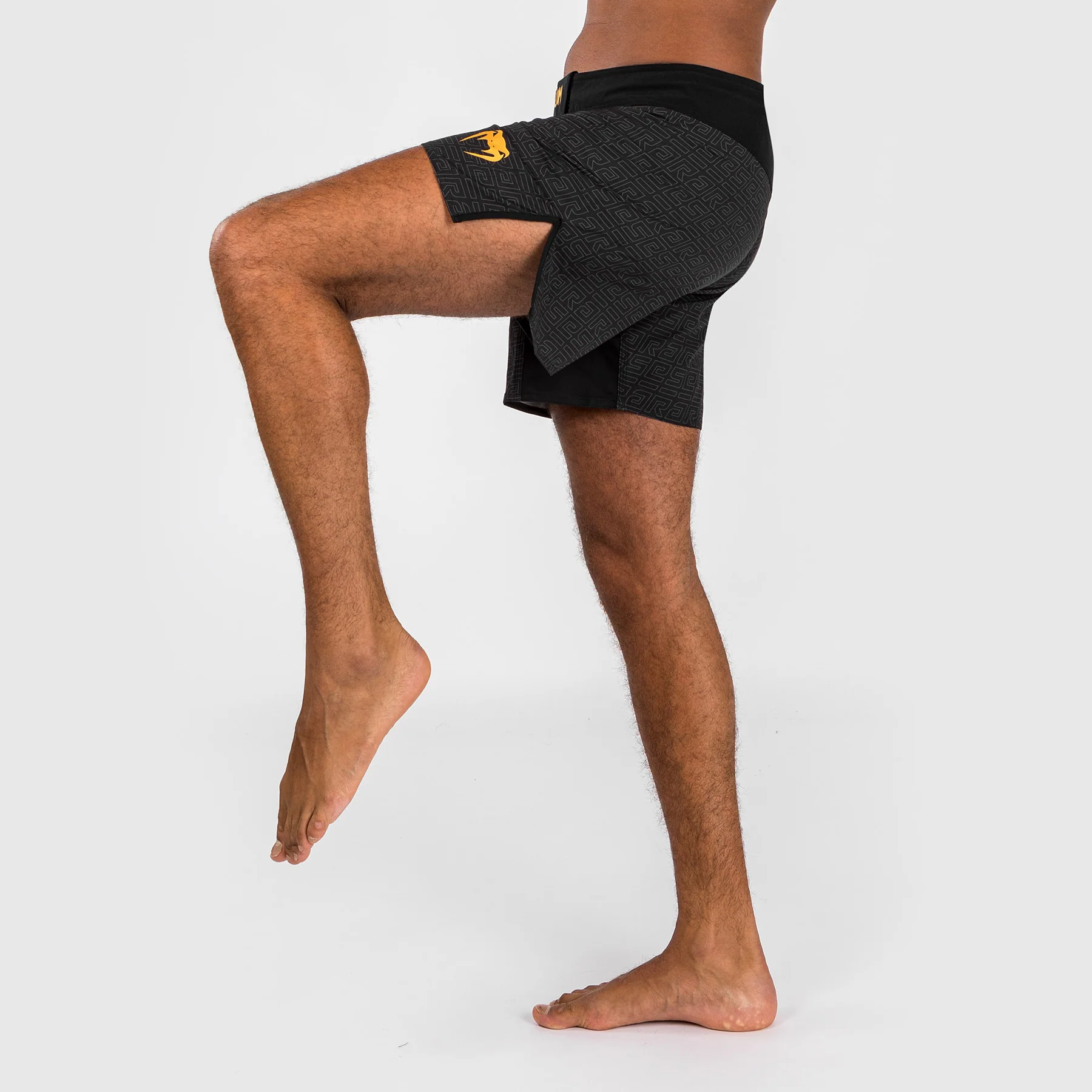 Venum x Ares Men’s Fight Shorts - Black/Gold - Image 4