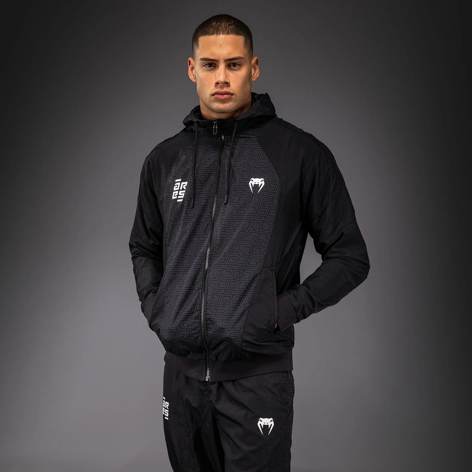 Venum x Ares Track Jacket - Black - Image 2