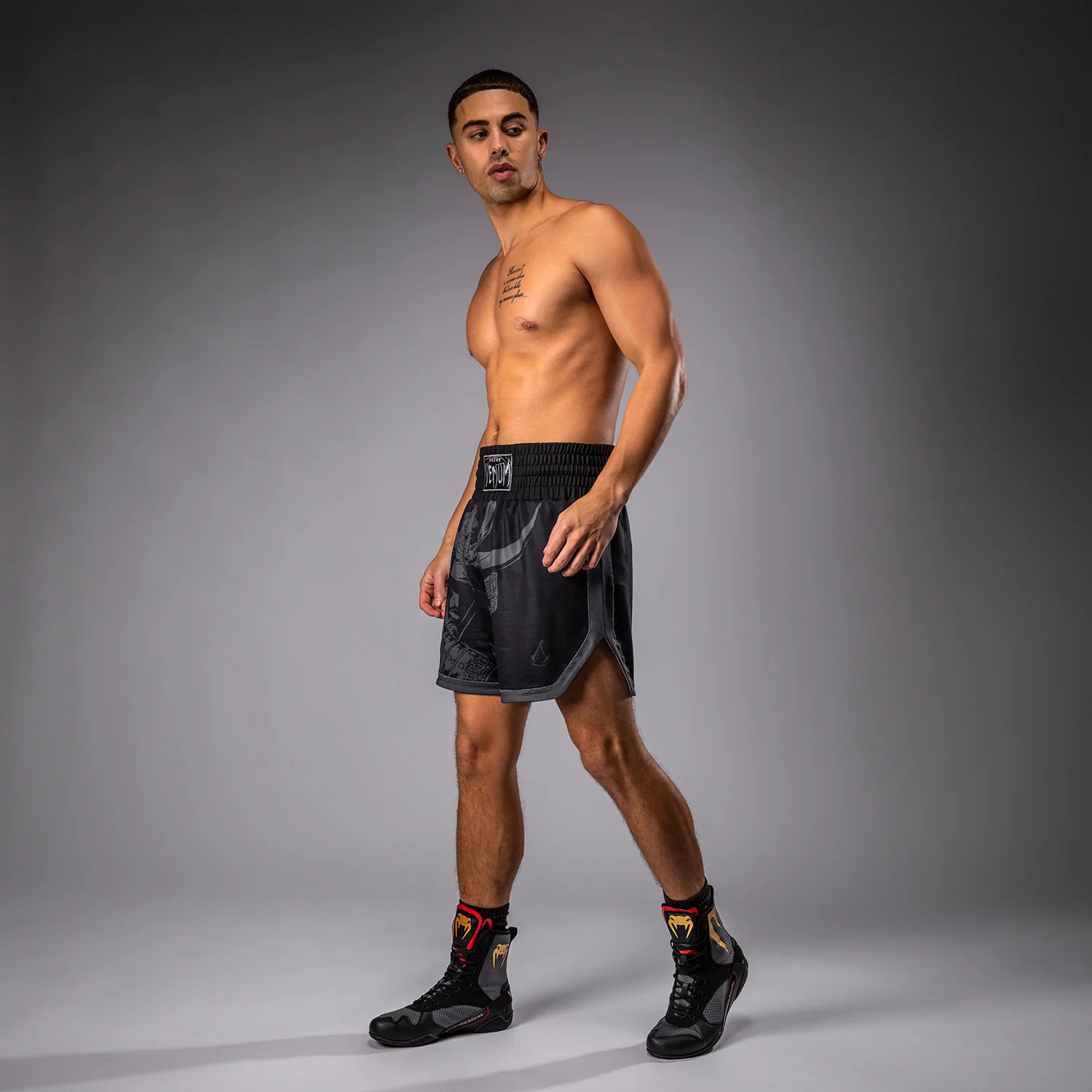 Venum x Assassin's Creed Shadows Boxing Short - Black - Image 3
