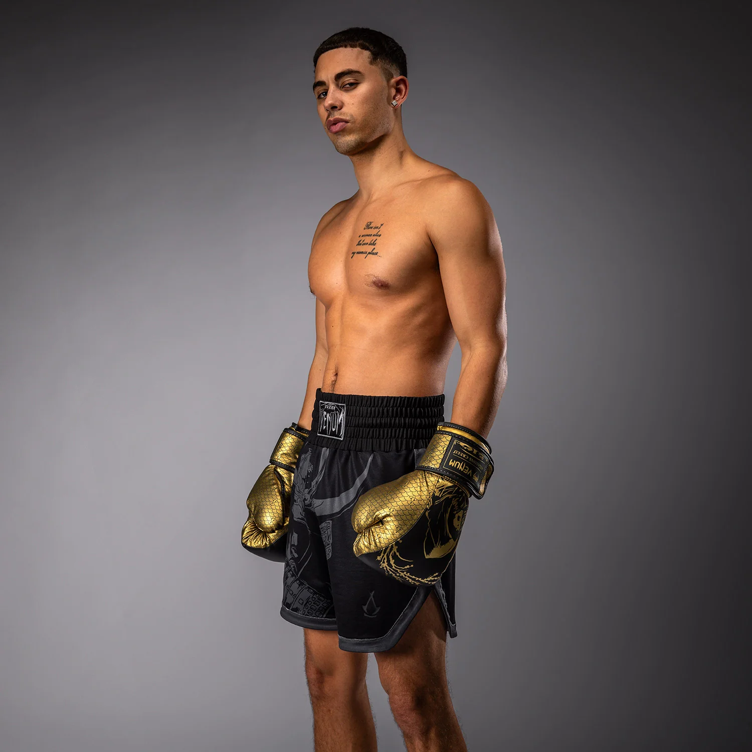 Venum x Assassin's Creed Shadows Boxing Short - Black - Image 7
