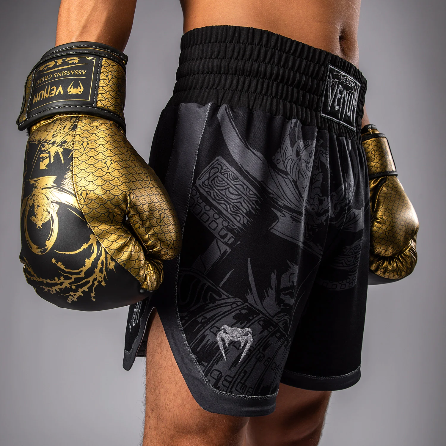 Venum x Assassin's Creed Shadows Boxing Short - Black - Image 8