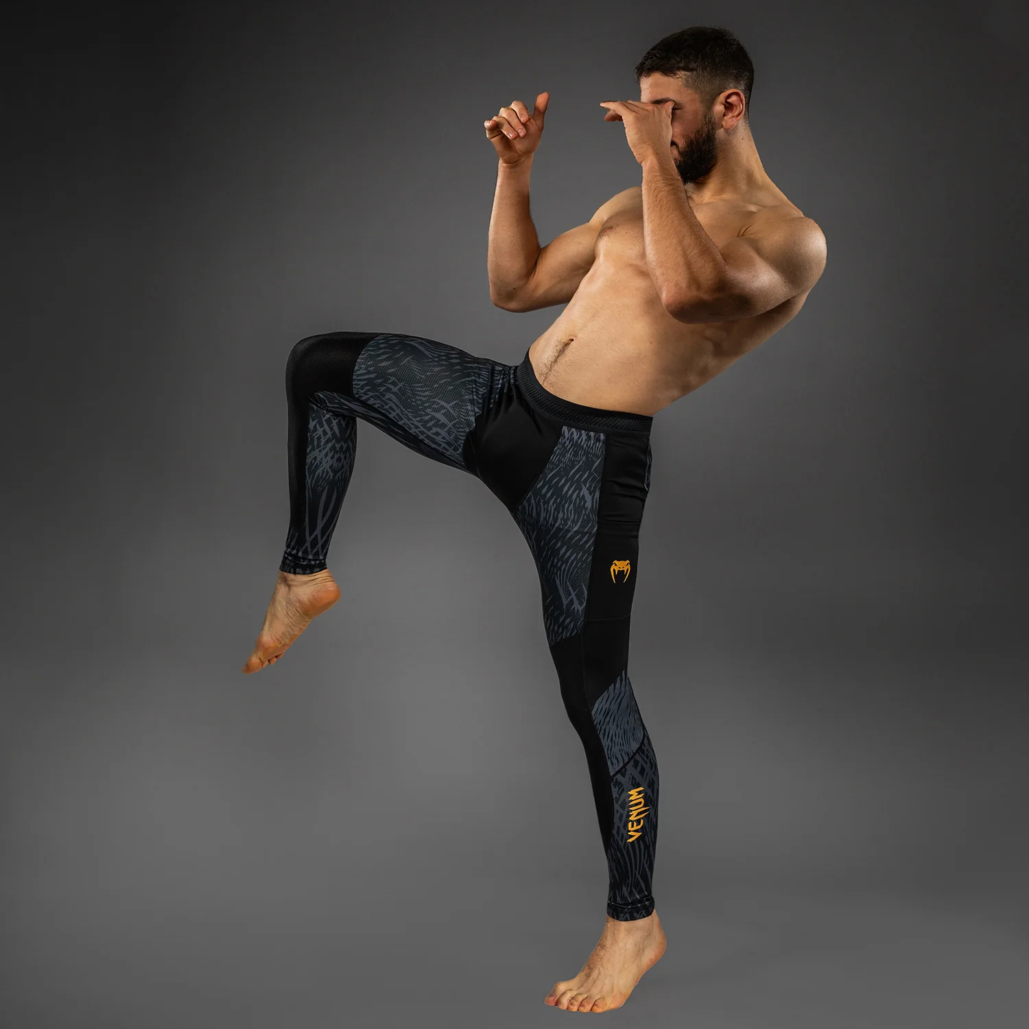 Venum x Chimaev Spats - Black/Grey - Image 8