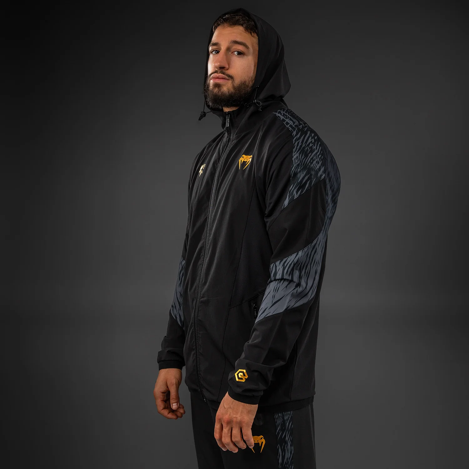Venum x Chimaev Track Jackets - Black/Grey - Image 3