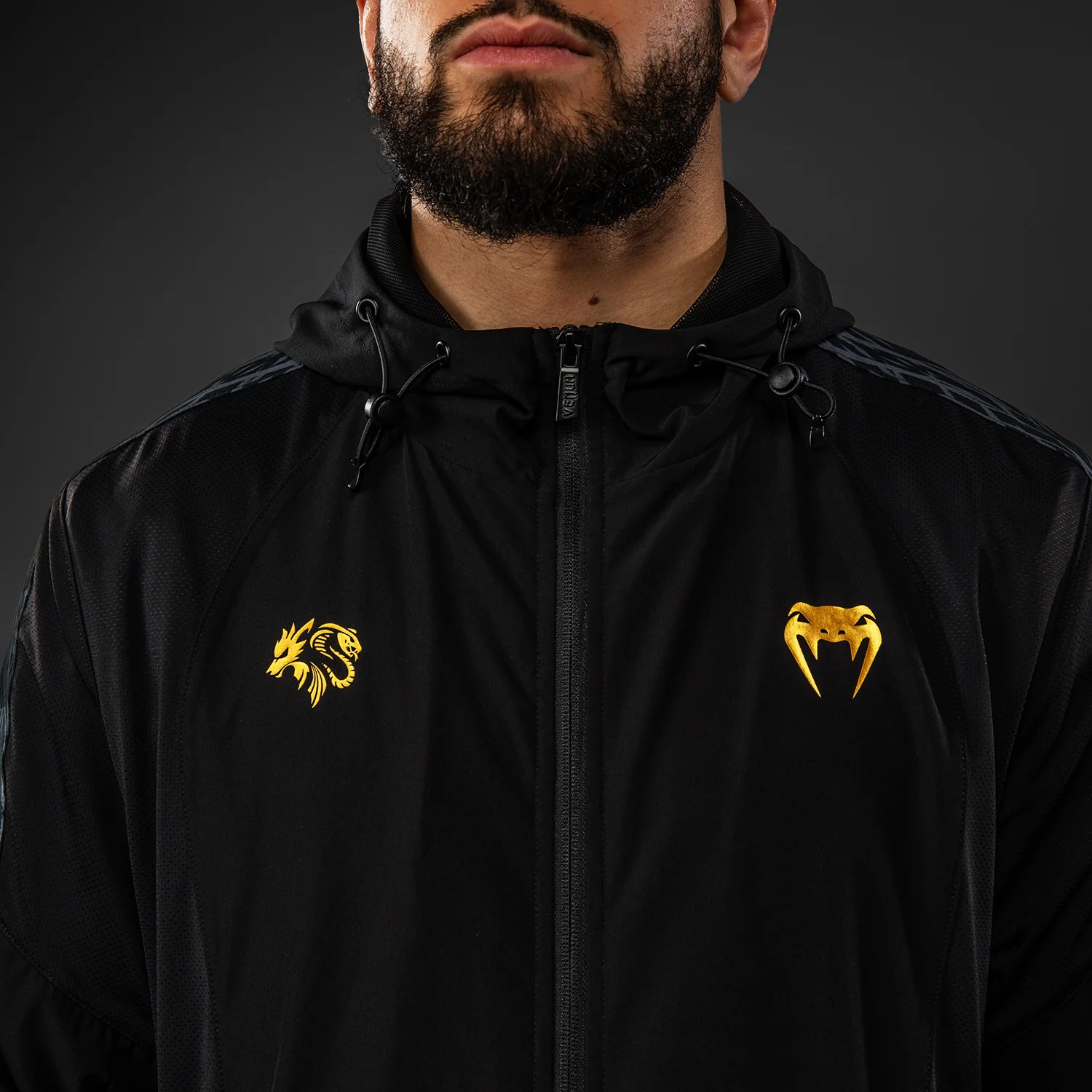 Venum x Chimaev Track Jackets - Black/Grey - Image 5