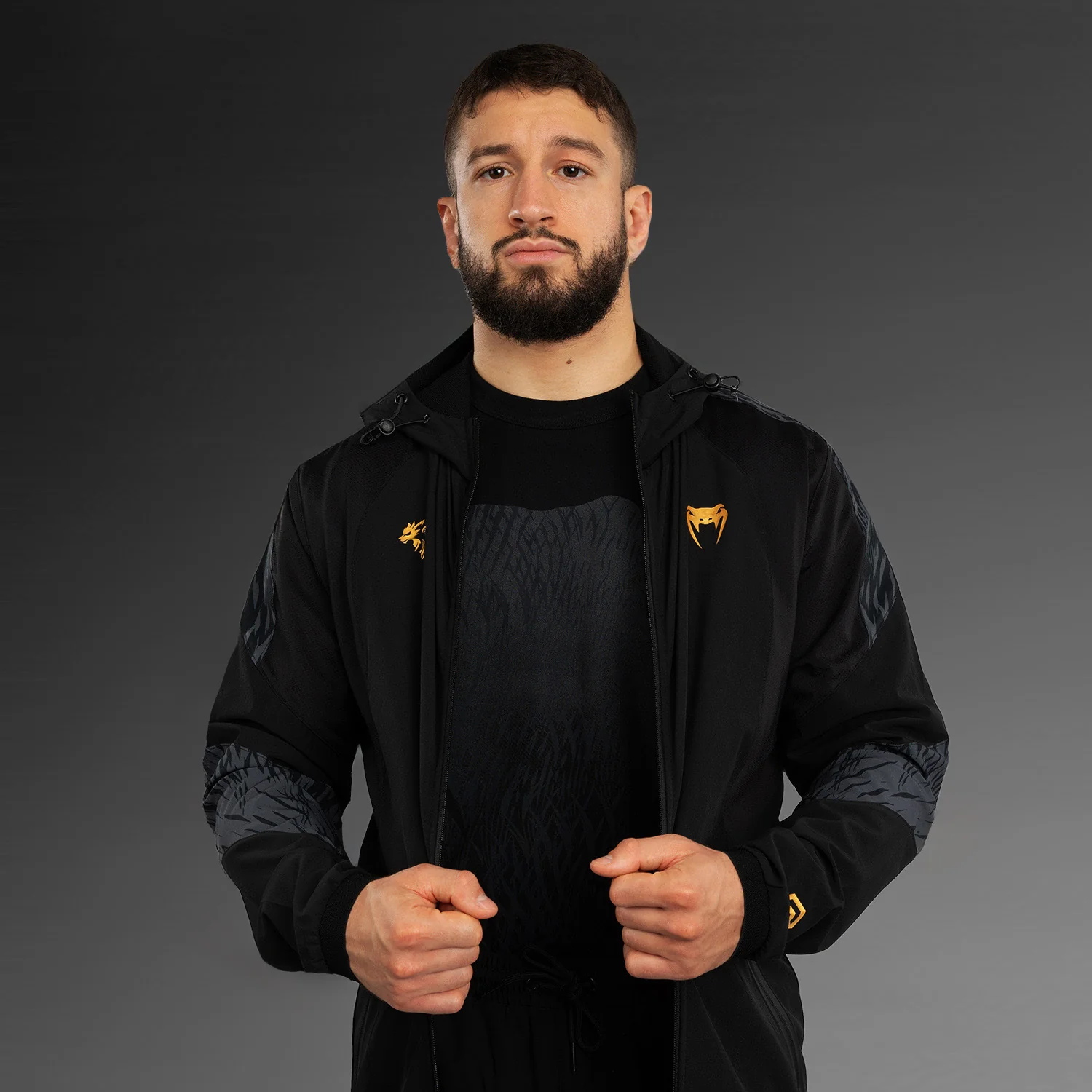 Venum x Chimaev Track Jackets - Black/Grey - Image 7