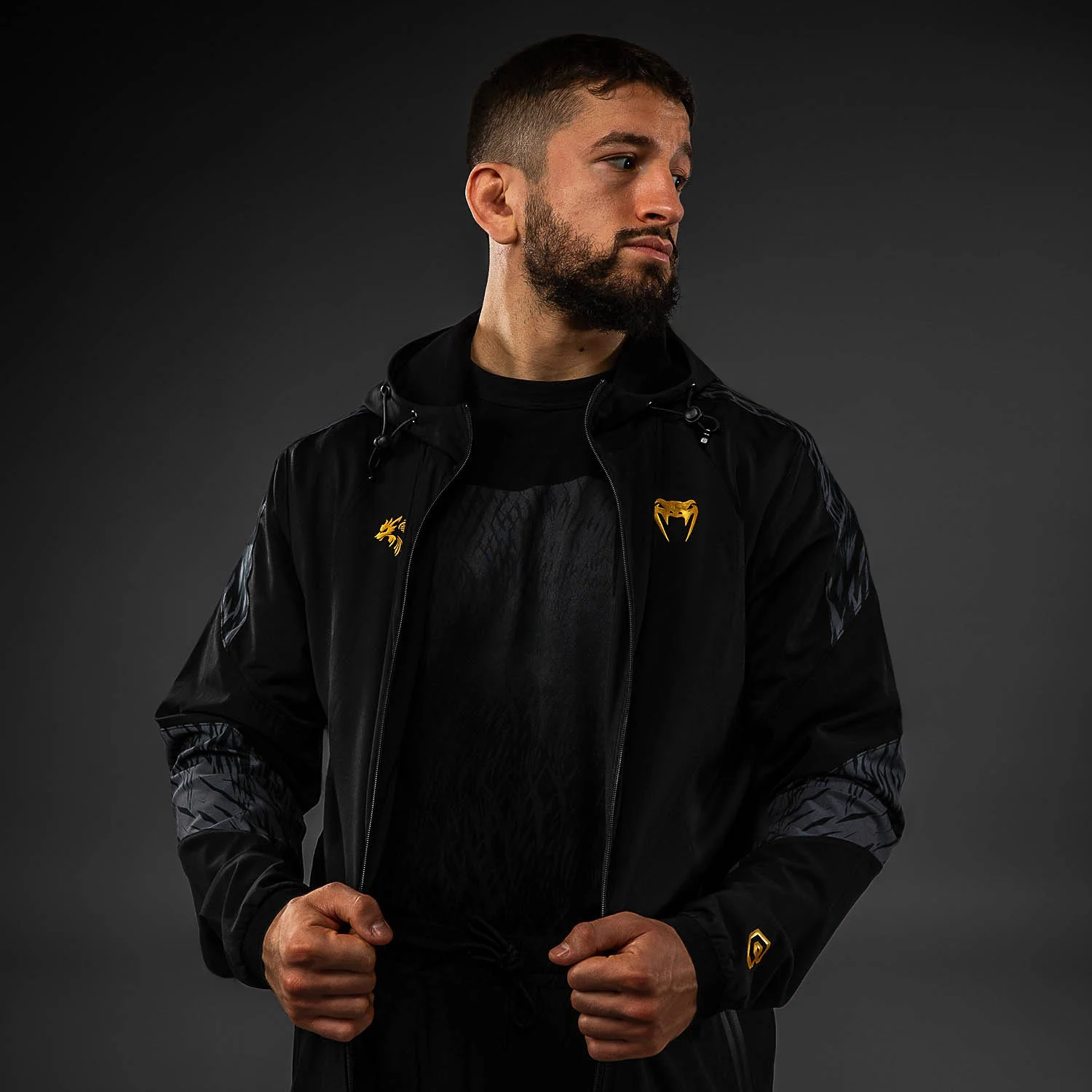 Venum x Chimaev Track Jackets - Black/Grey - Image 8