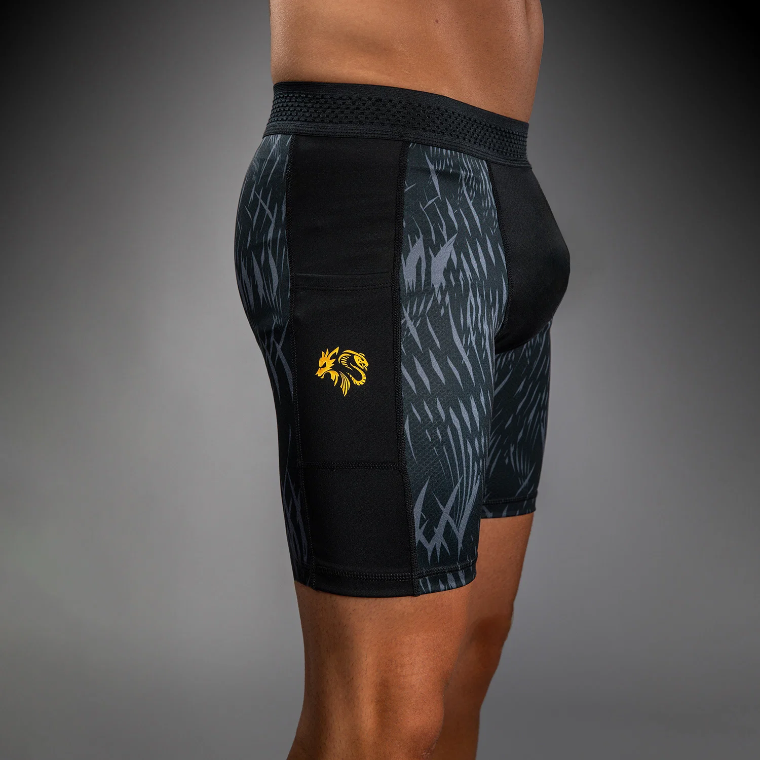 Venum x Chimaev Vale Tudo Shorts - Black/Grey - Image 5