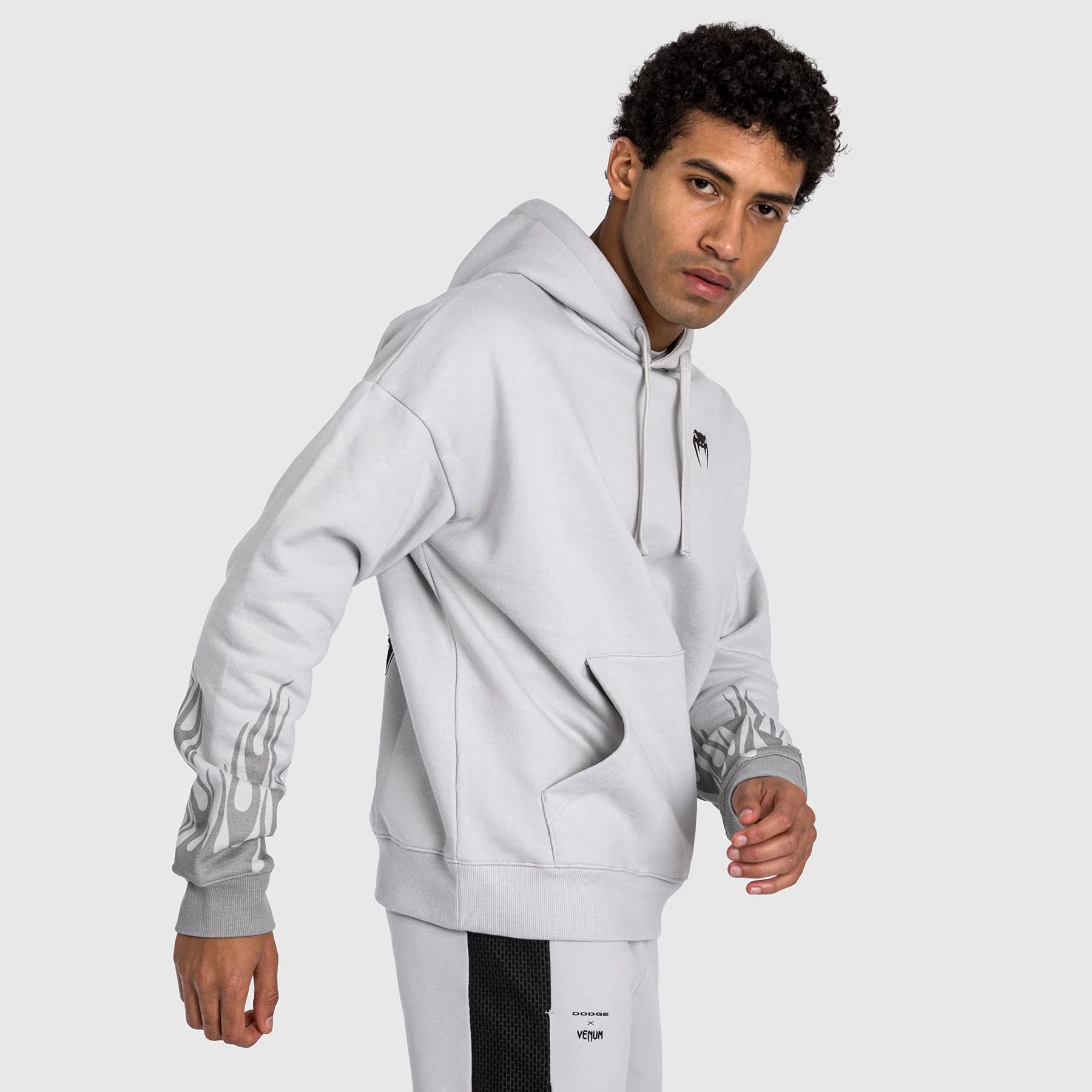 Venum x Dodge Demon 170 Pullover Hoodie - Grey - Image 8