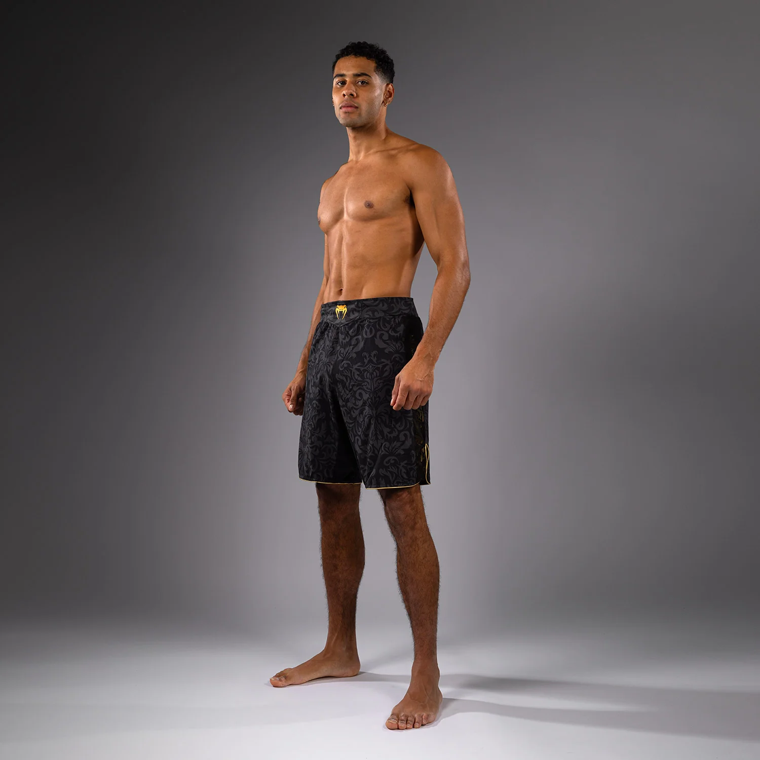 Venum x Topuria Unmatched Edition Fight Shorts - Black/Gold