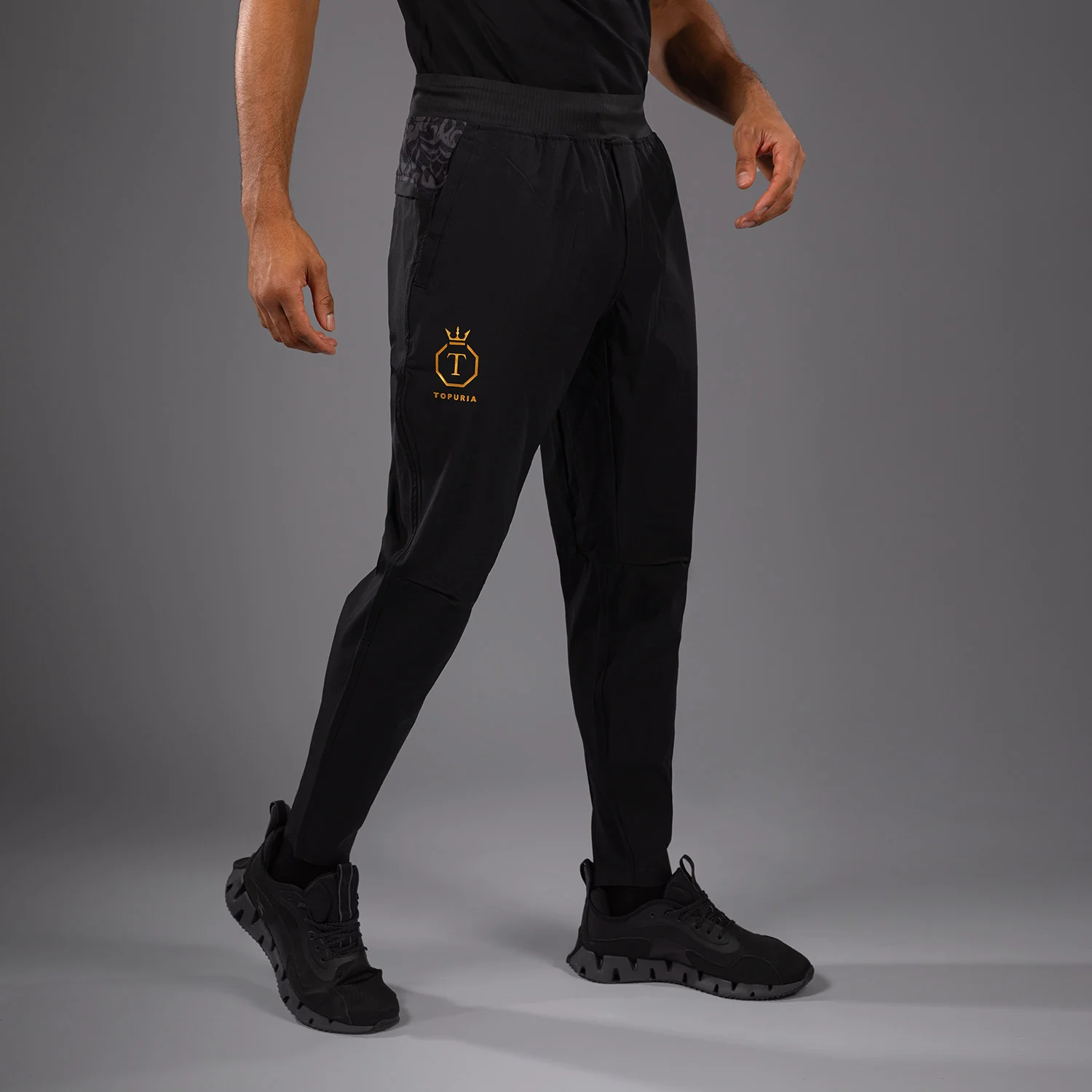 Venum x Topuria Unmatched Edition Joggers - Black/Gold - Image 4