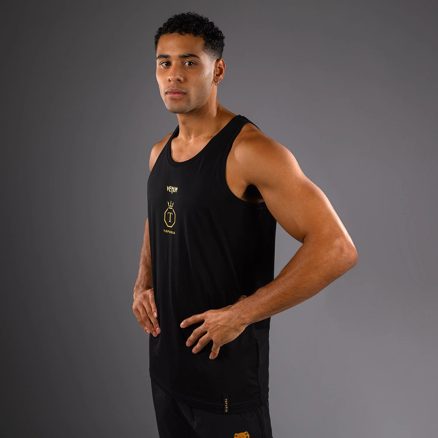 Venum x Topuria Unmatched Edition Tank Top - Black/Gold