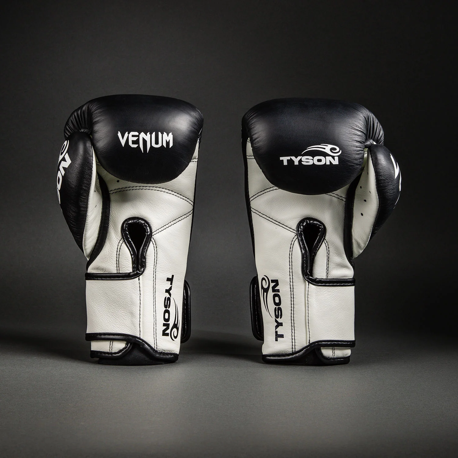 Venum Giant 2.0 Mike Tyson Pro Boxing Gloves - Deep Black/Optical White - Image 3