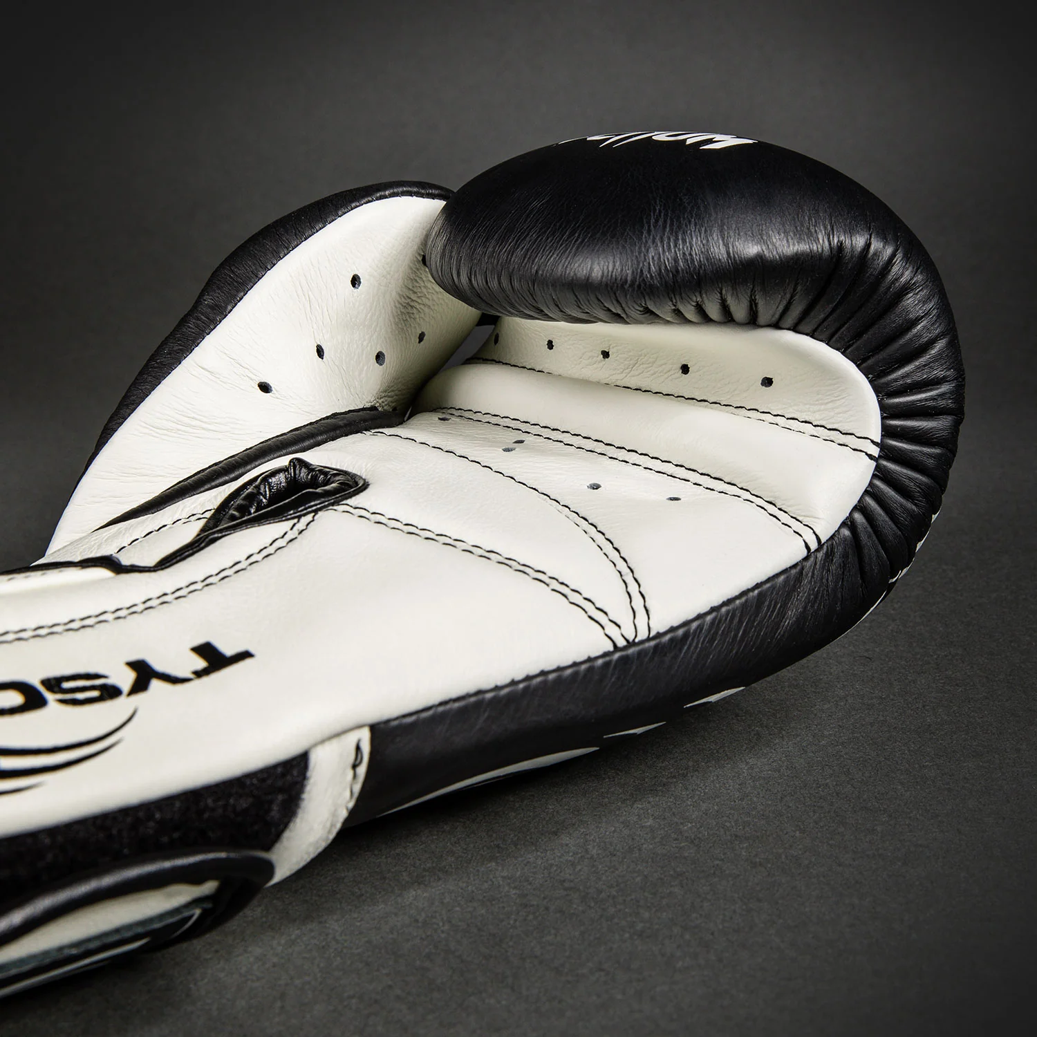 Venum Giant 2.0 Mike Tyson Pro Boxing Gloves - Deep Black/Optical White - Image 6